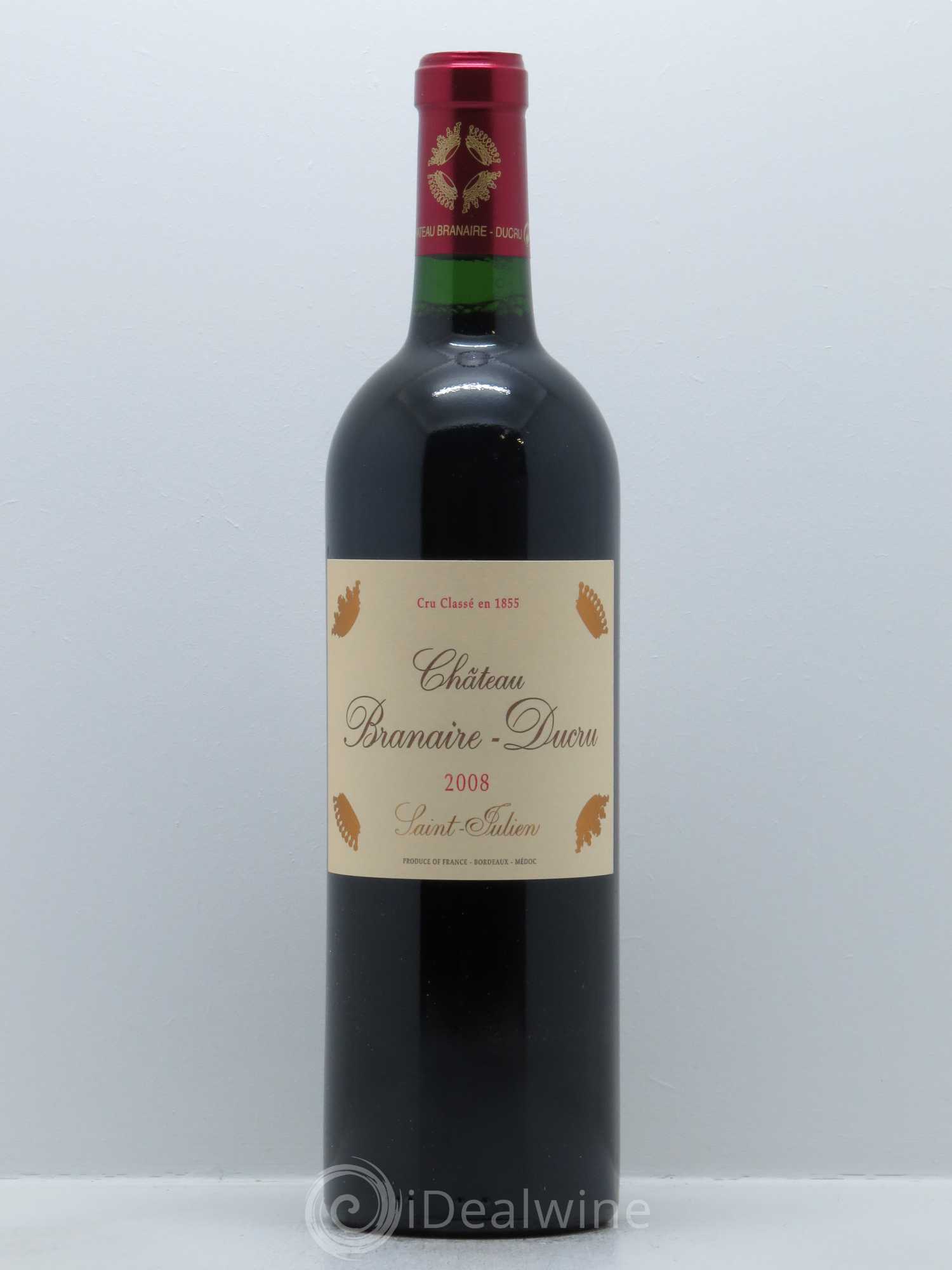 Château Branaire Ducru 4ème Grand Cru Classé 2008 - Lot de 1 bouteille - 0
