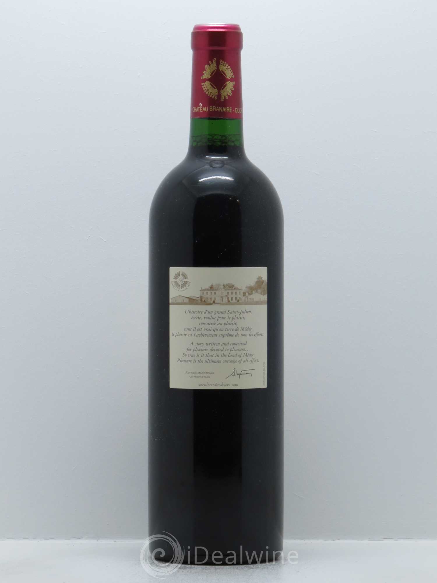 Château Branaire Ducru 4ème Grand Cru Classé 2003 - Lotto di 1 bottiglia - 1
