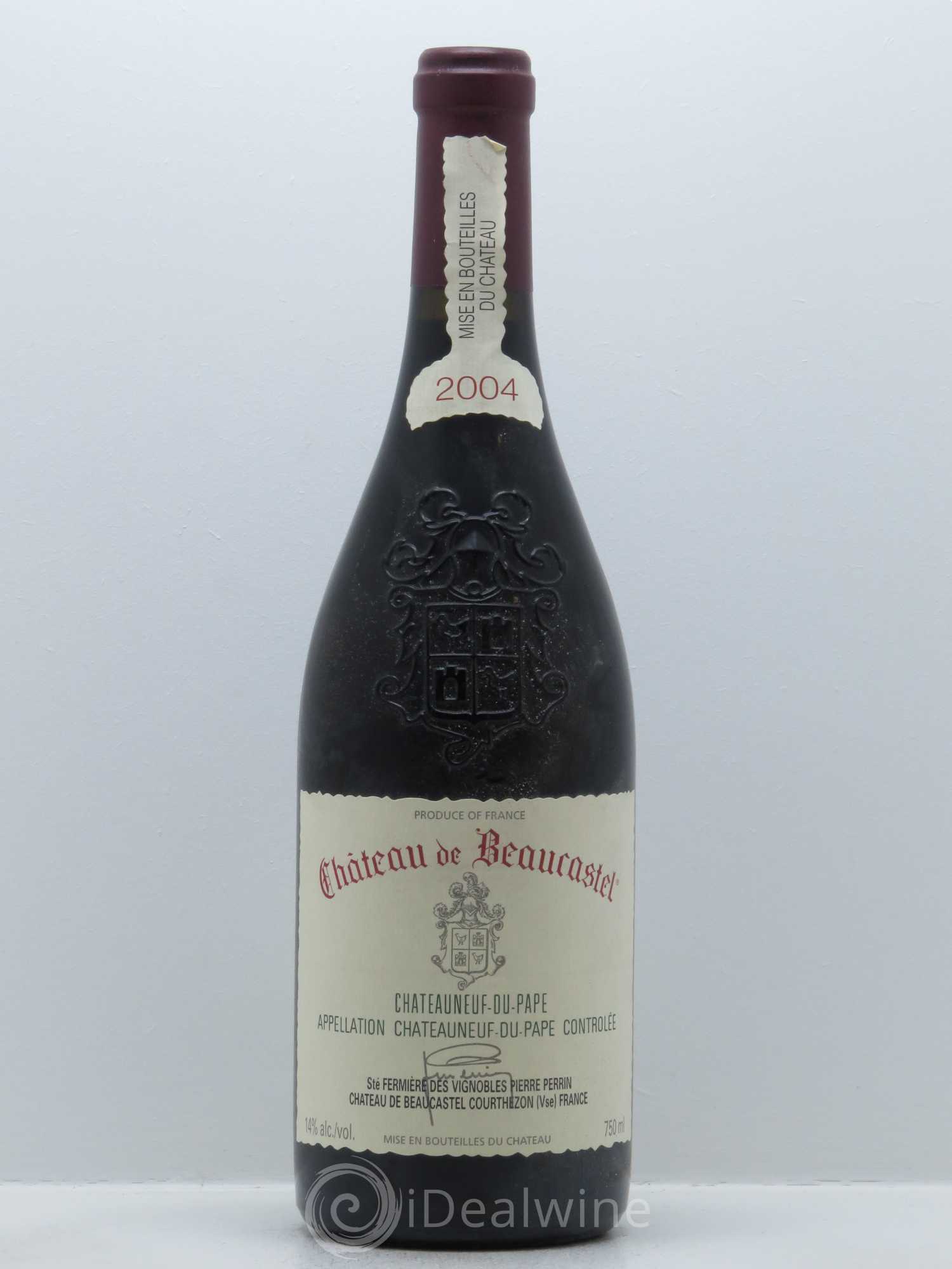 Châteauneuf-du-Pape Château de Beaucastel Famille Perrin 2004 - Lot de 1 bouteille - 0