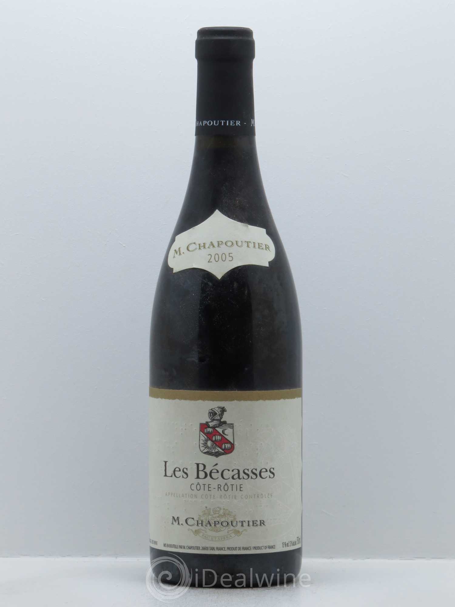 Côte-Rôtie Les Bécasses Chapoutier 2005 - Lot de 1 bouteille - 0