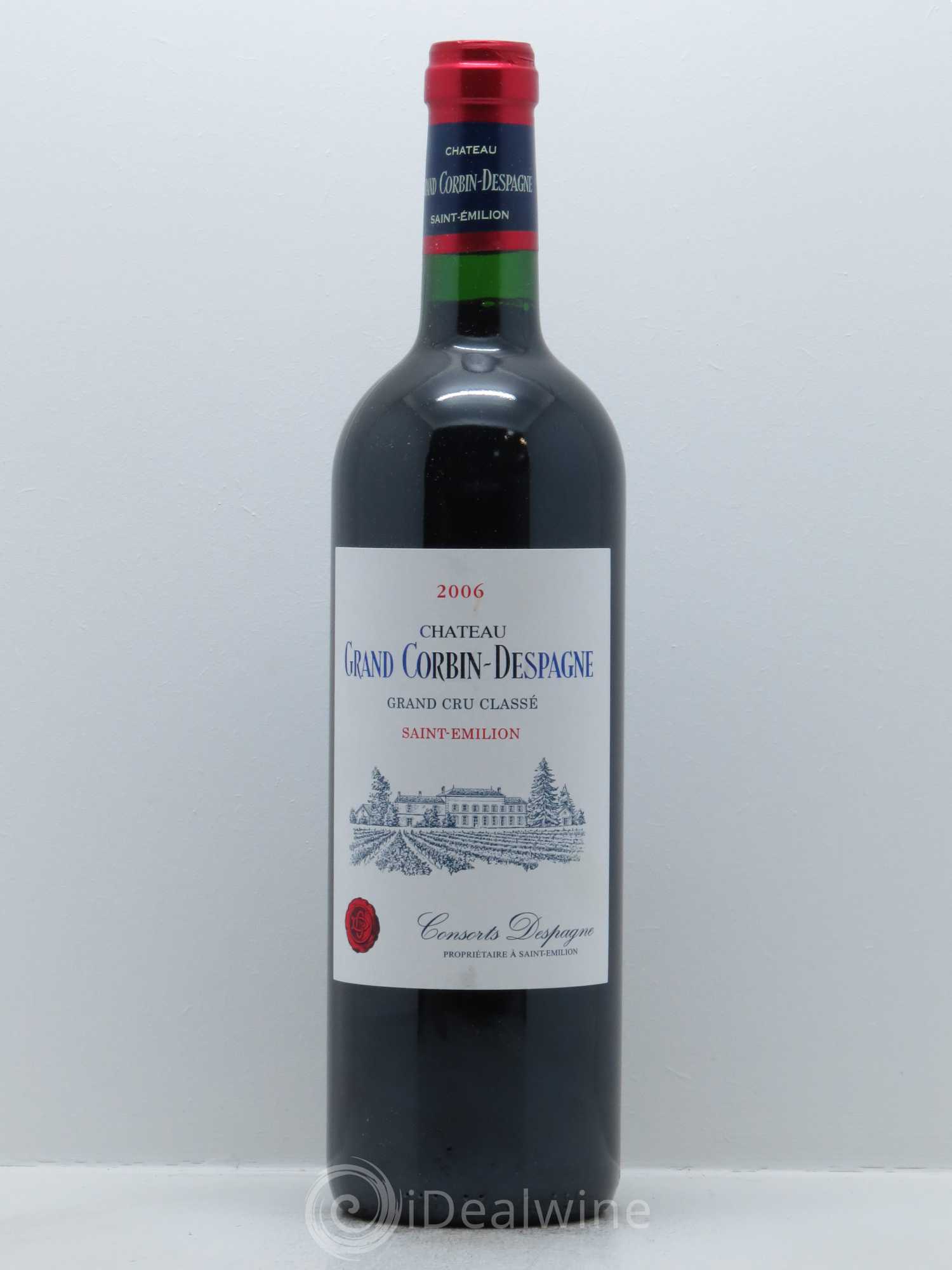 Château Grand Corbin Despagne Grand Cru Classé 2006 - Lot de 1 bouteille - 0