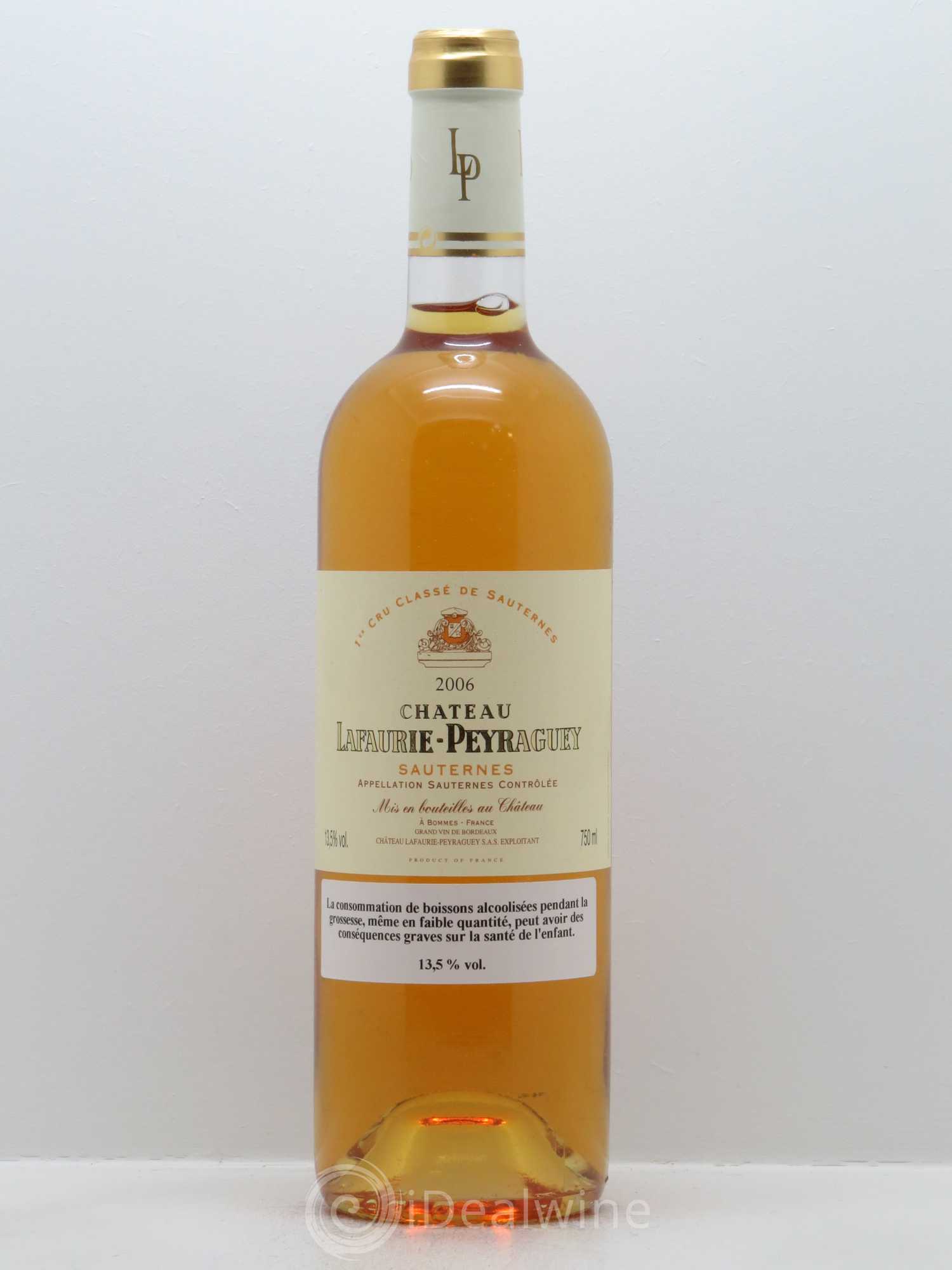 Château Lafaurie-Peyraguey 1er Grand Cru Classé 2006 - Lotto di 1 bottiglia - 0