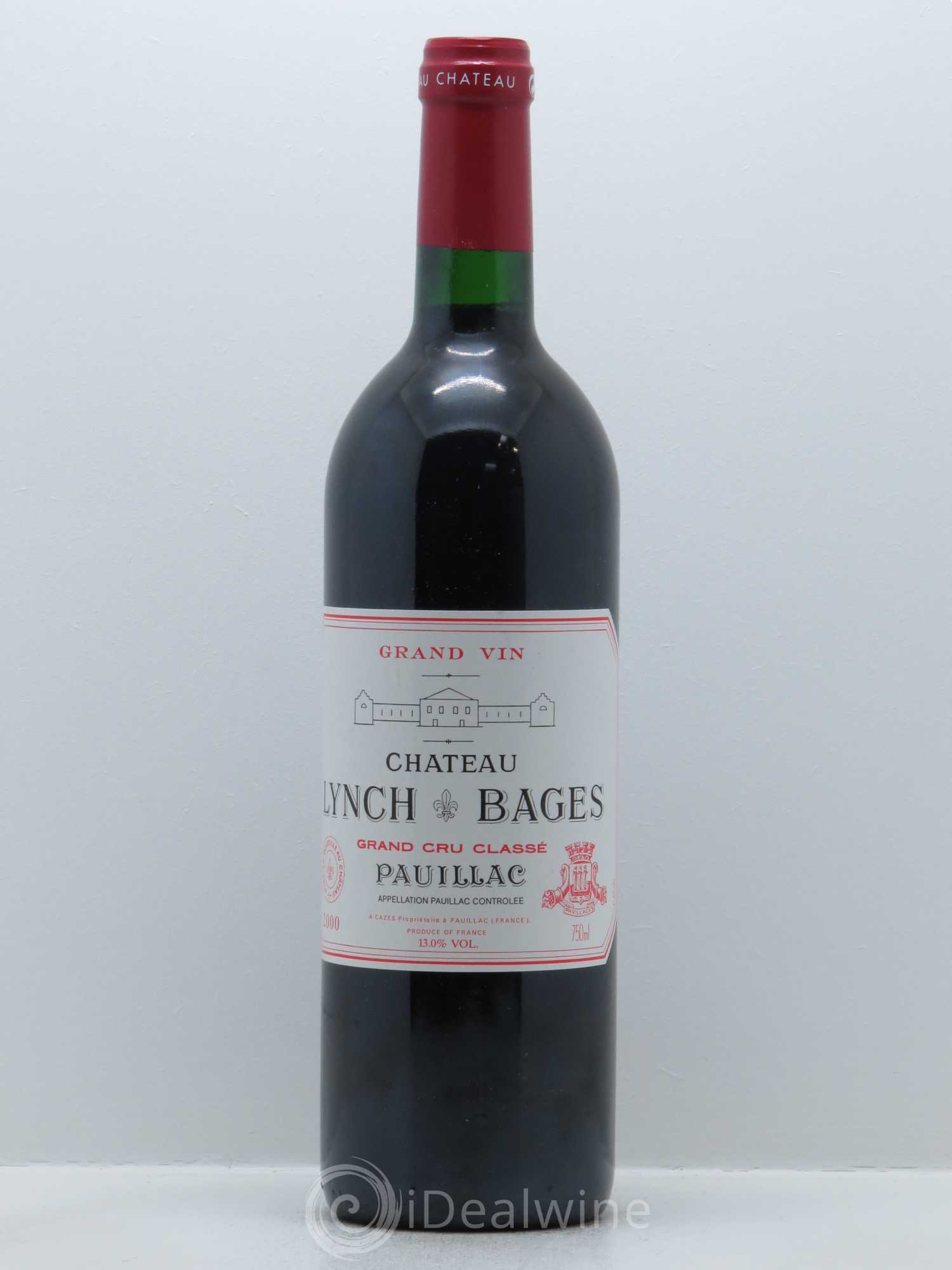 Château Lynch Bages 5ème Grand Cru Classé 2000 - Lot de 1 bouteille - 0