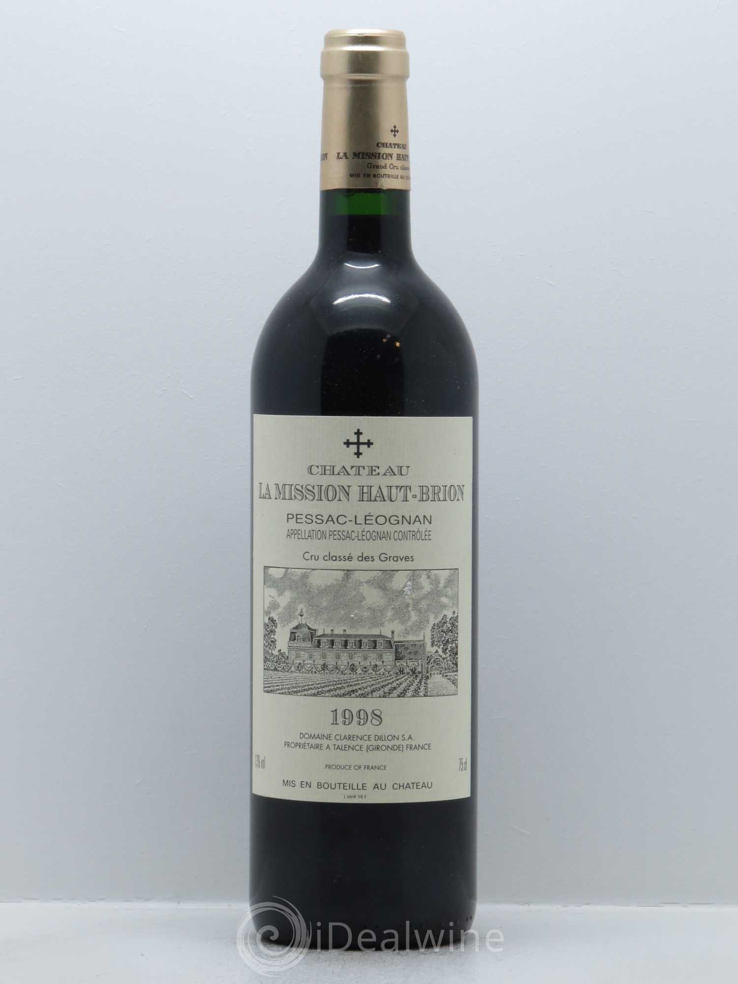 Château la Mission Haut-Brion Cru Classé de Graves 1998 - Lot de 1 bouteille - 0
