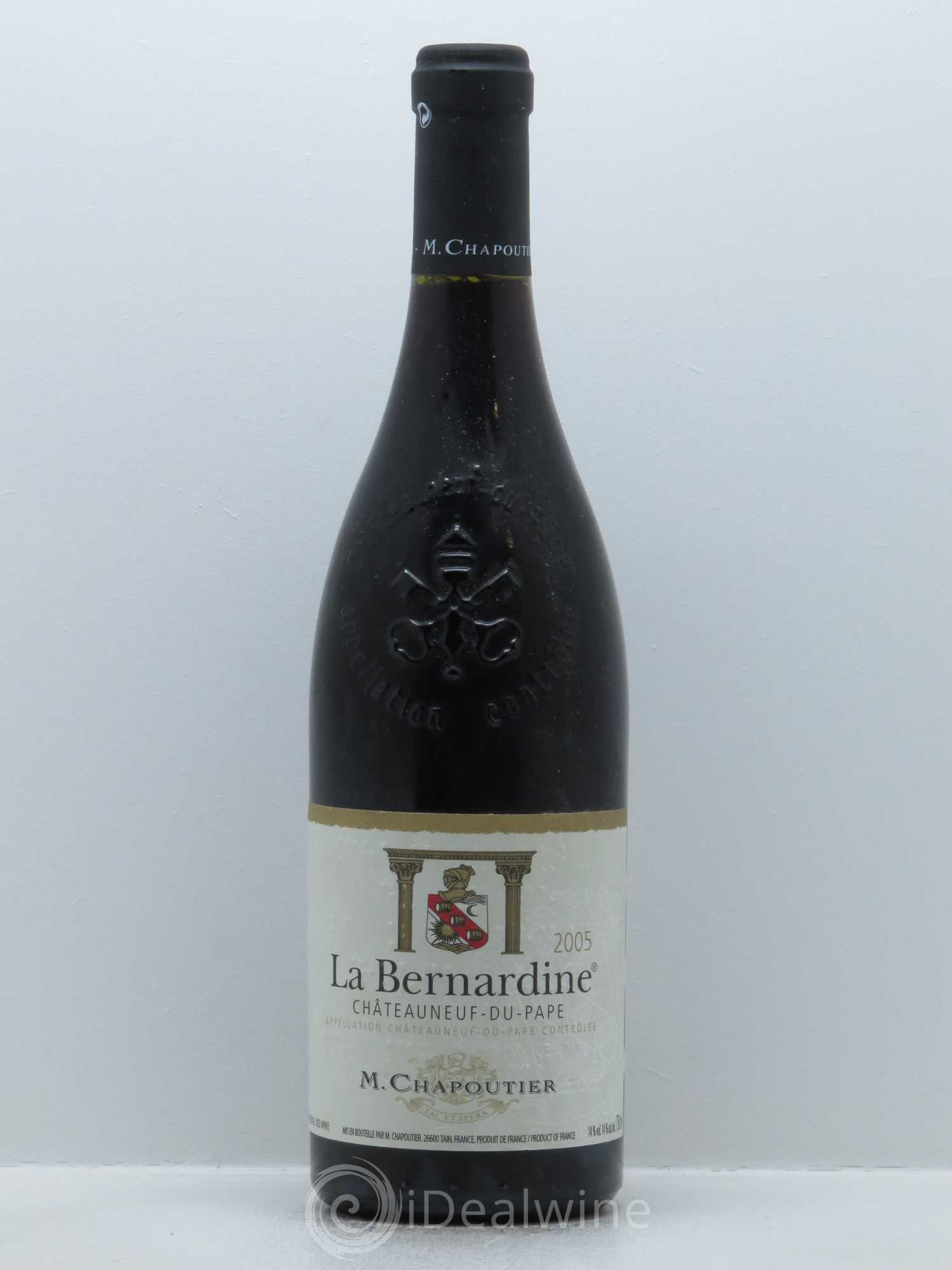 Châteauneuf-du-Pape La Bernardine Chapoutier 2005 - Lot de 1 bouteille - 0