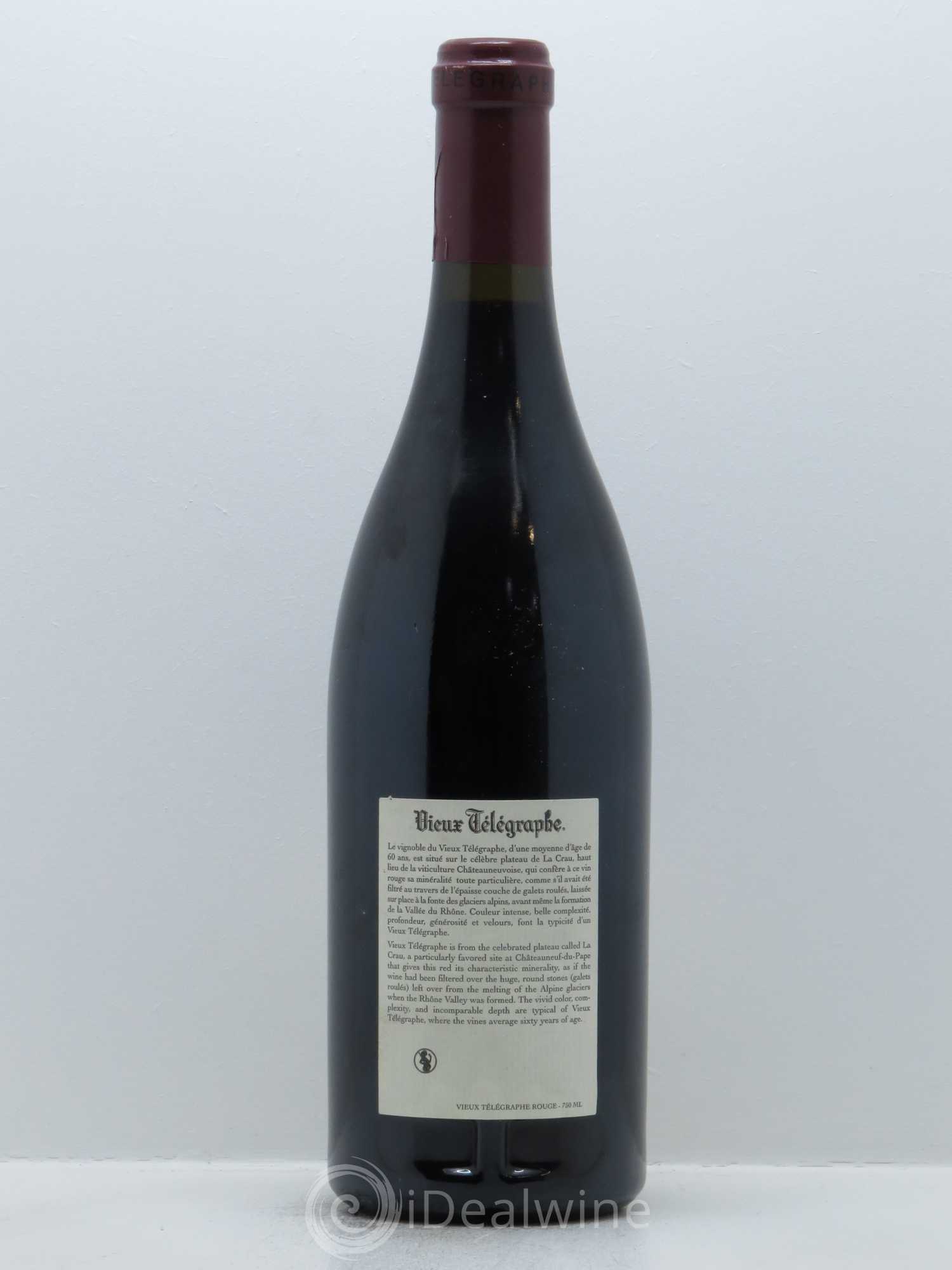 Châteauneuf-du-Pape Vieux Télégraphe (Domaine du) Vignobles Brunier 2004 - Lot de 1 bouteille - 1