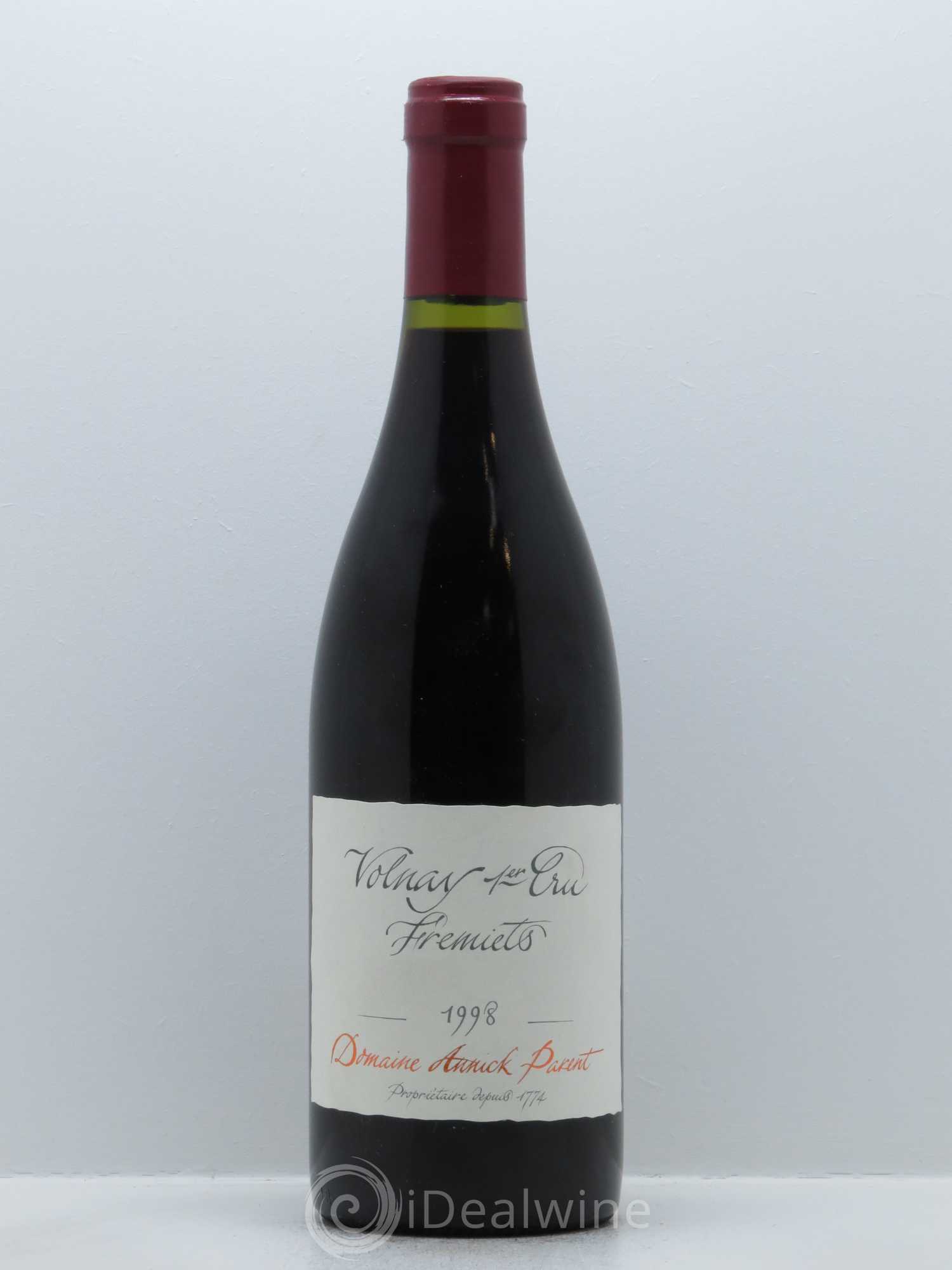 Volnay 1er Cru Les Fremiets Annick Parent (Domaine) 1998 - Lot de 1 bouteille - 0