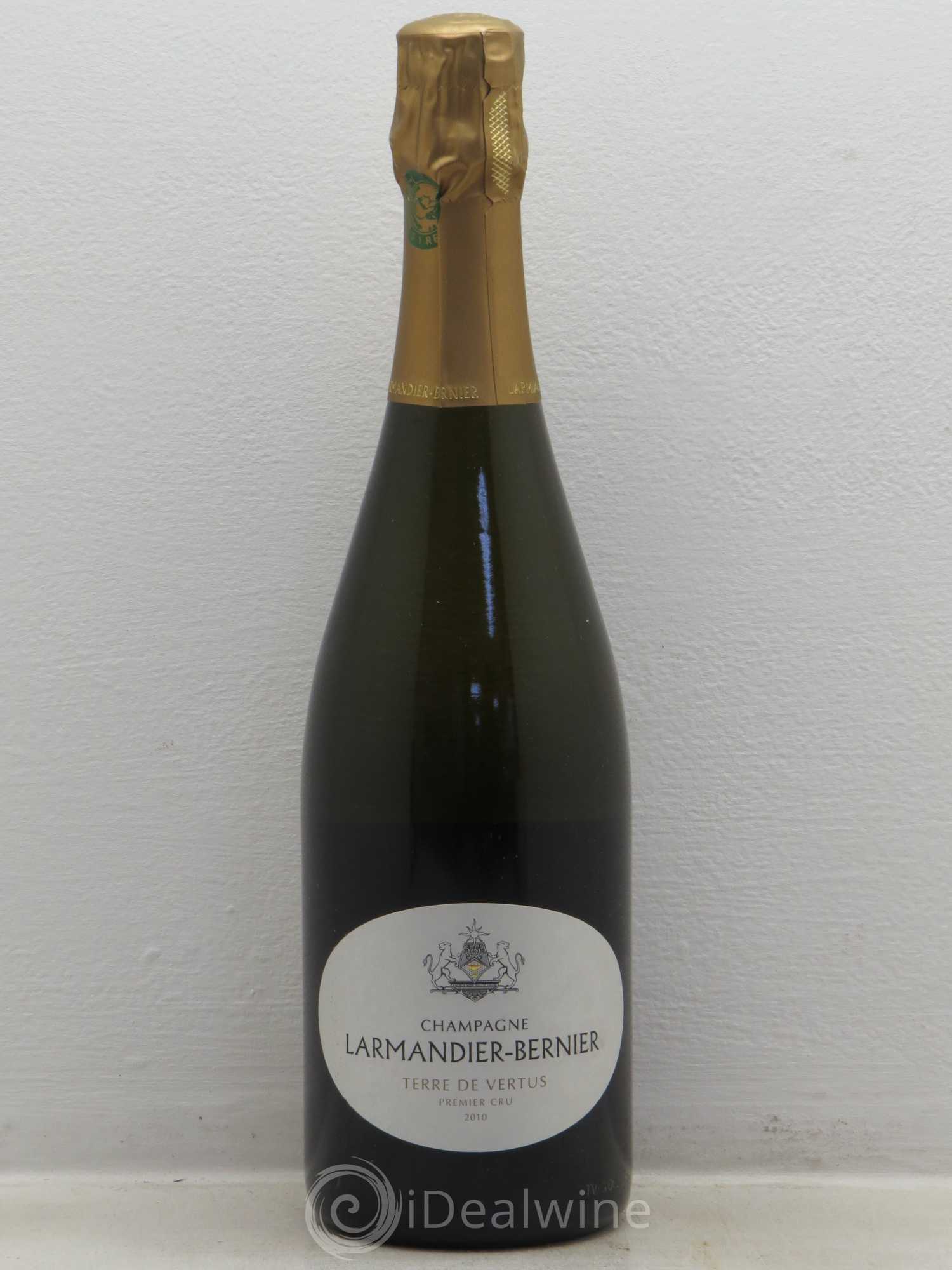 Terre de Vertus 1er Cru Non dosé Larmandier-Bernier 2010 - Lot de 1 bouteille - 0