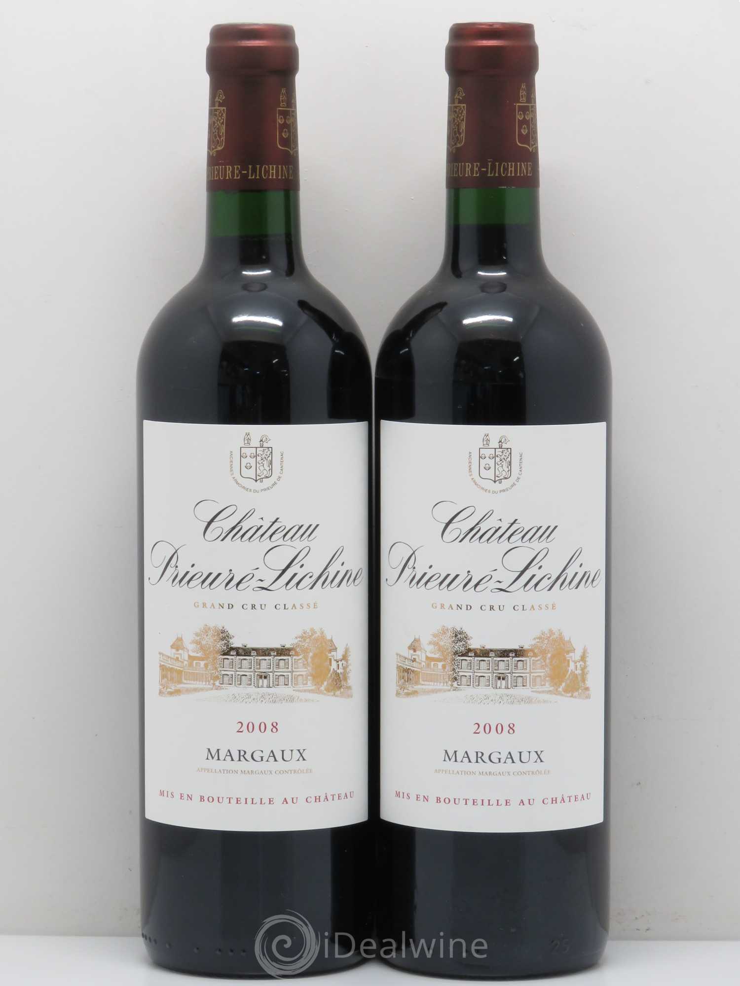Château Prieuré Lichine 4ème Grand Cru Classé 2008 - Lot de 2 bouteilles - 0