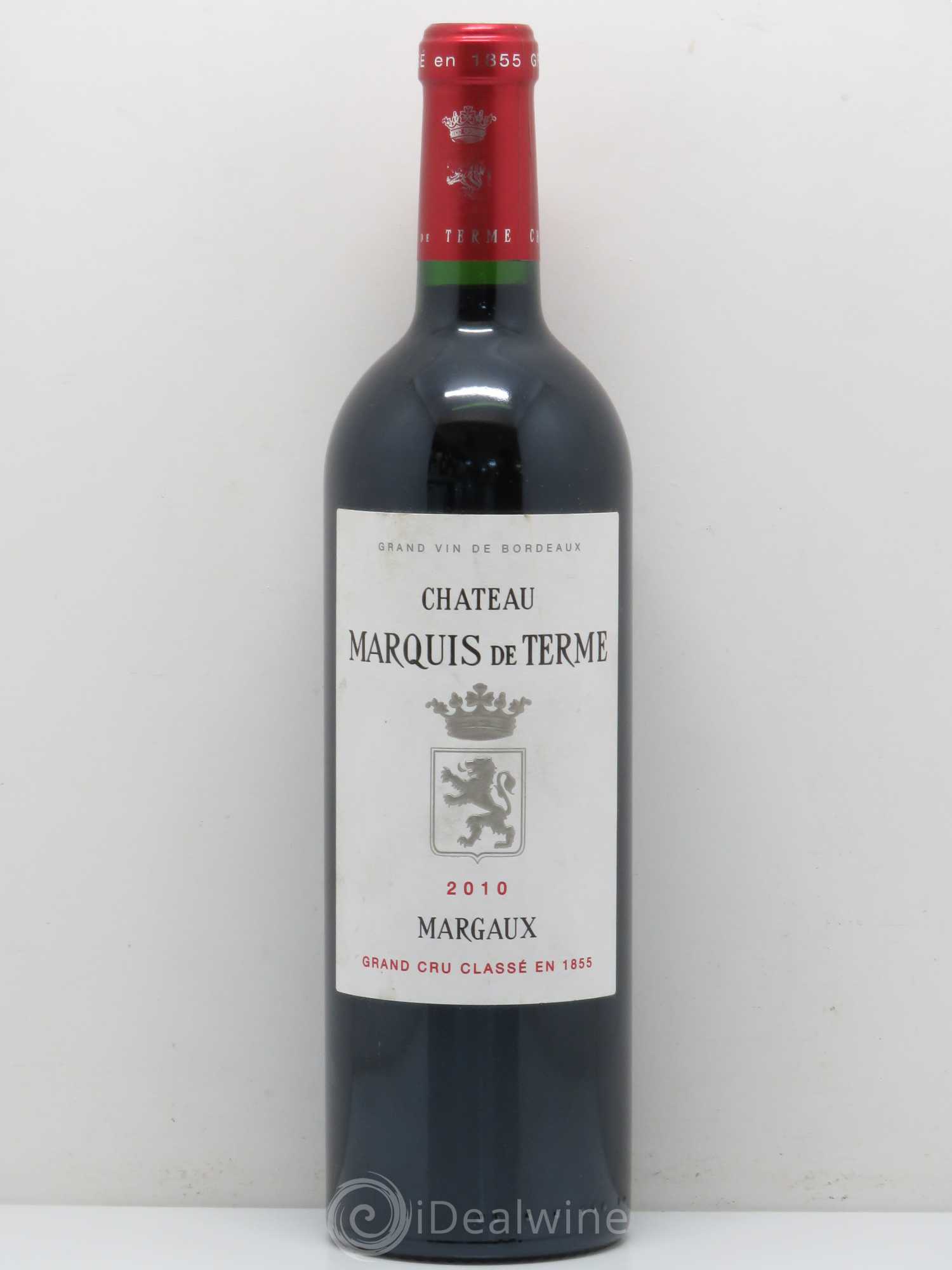 Château Marquis de Terme 4ème Grand Cru Classé 2010 - Lot de 1 bouteille - 0