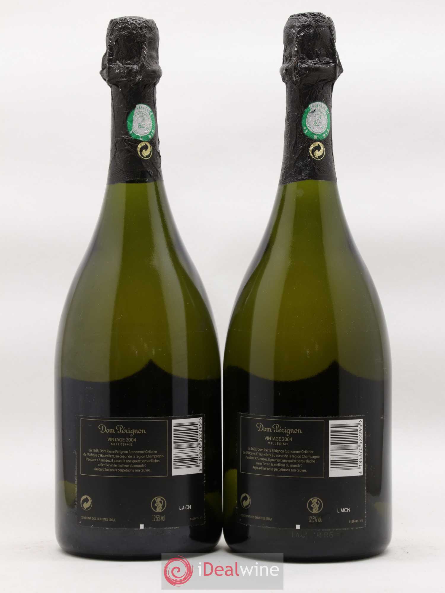 Brut Dom Pérignon 2004 - Lot de 2 bouteilles - 1