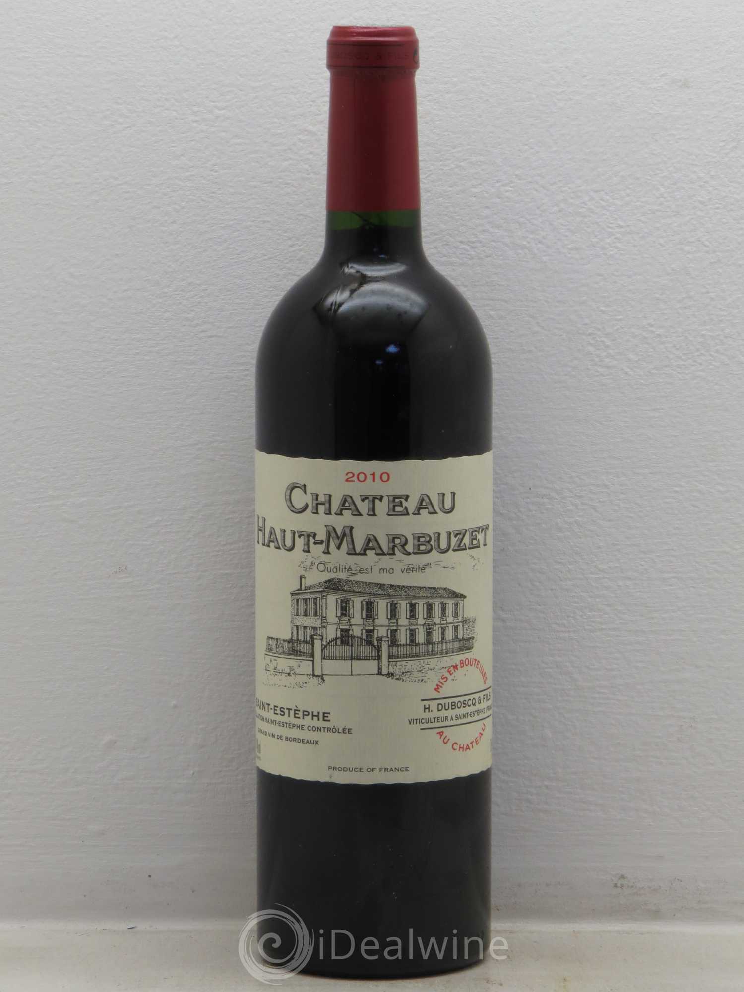 Château Haut Marbuzet 2010 - Lot de 1 bouteille - 0