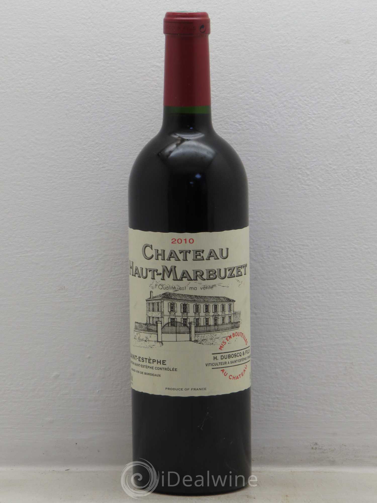 Château Haut Marbuzet 2010 - Lot de 1 bouteille - 0