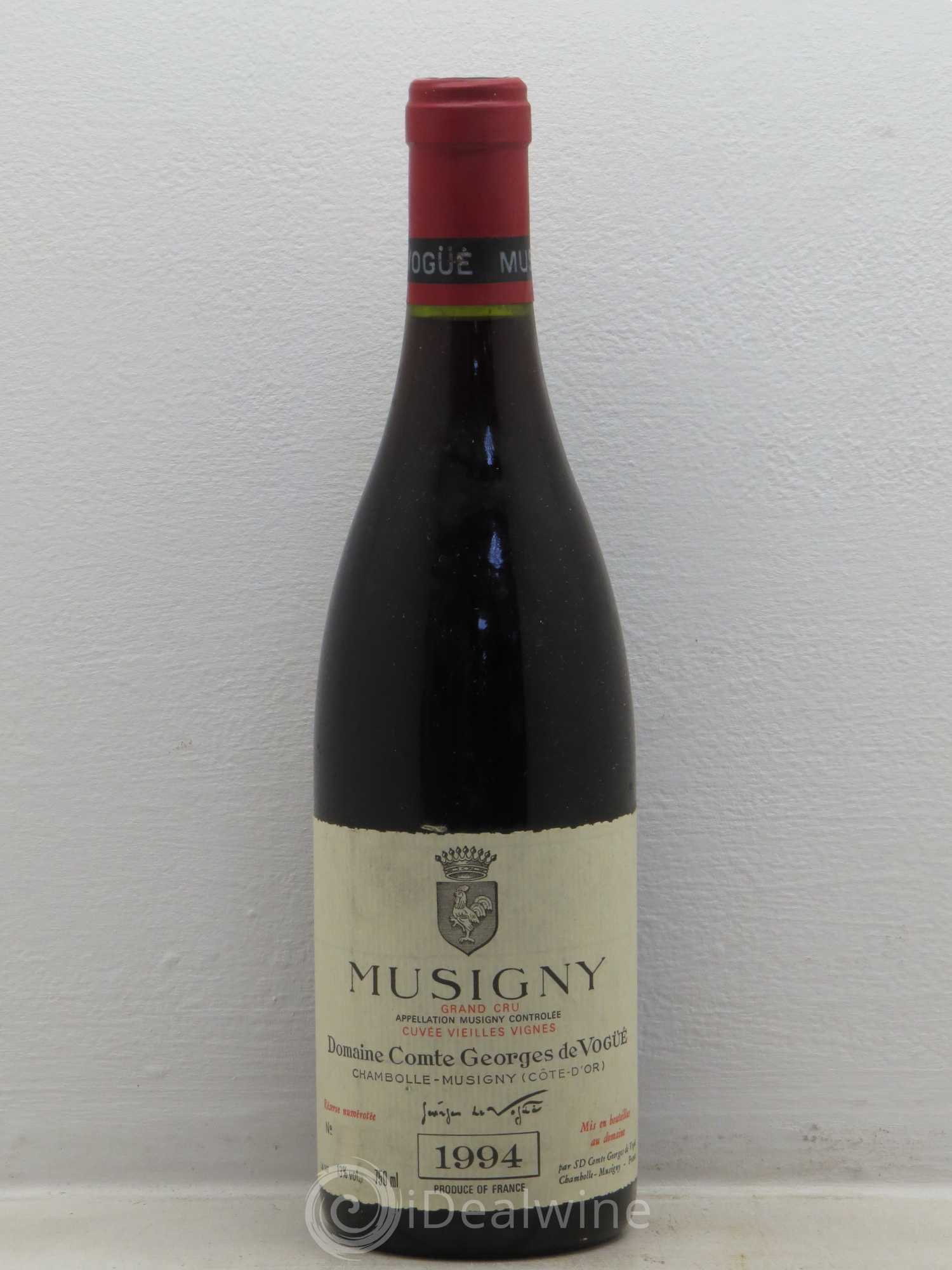 Musigny Grand Cru Cuvée Vieilles Vignes Comte Georges de Vogüé 1994 - Lot de 1 bouteille - 0