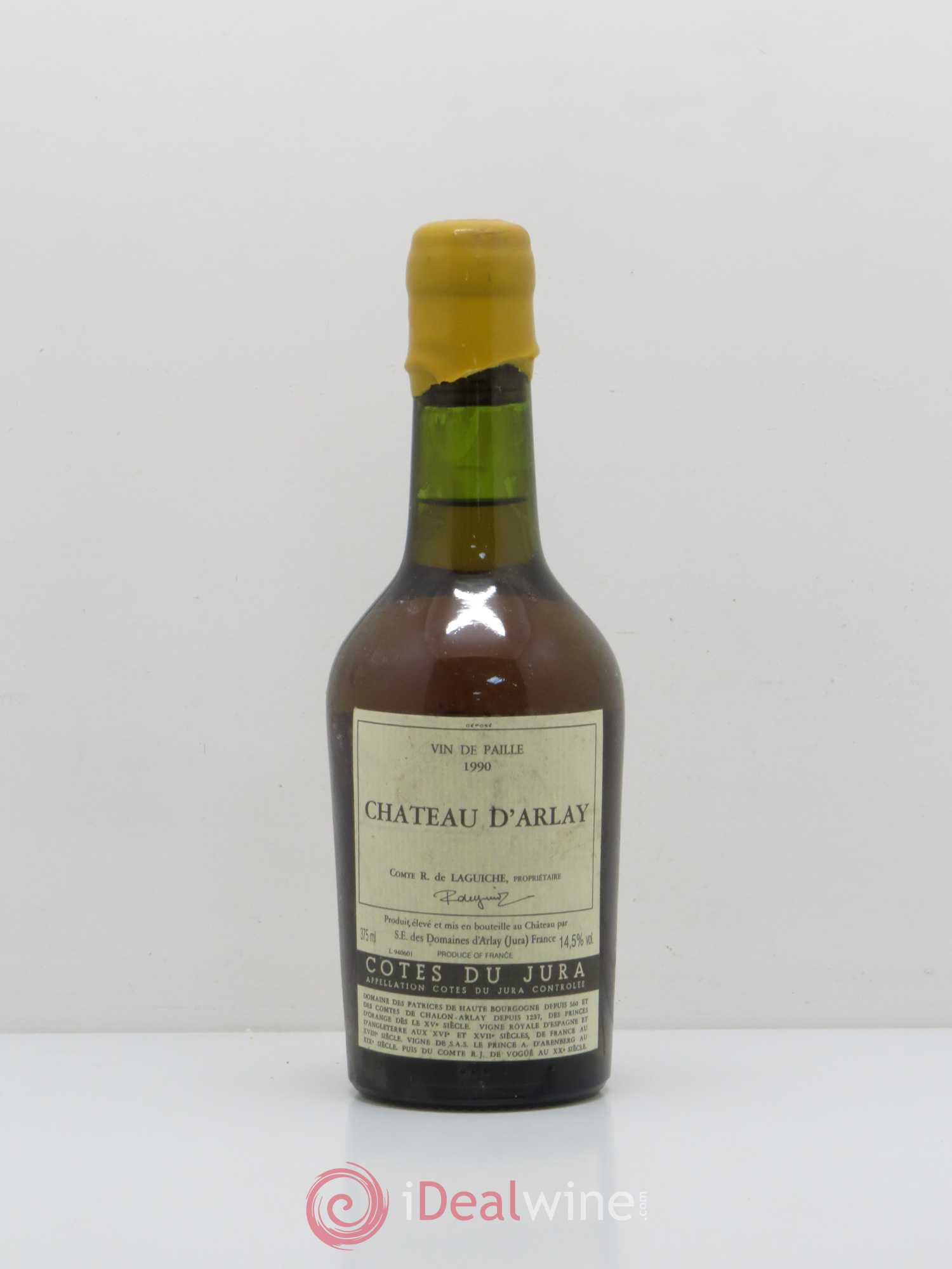 Côtes du Jura Vin de Paille Château d'Arlay 1990 - Lotto di 1 mezza bottiglia - 0