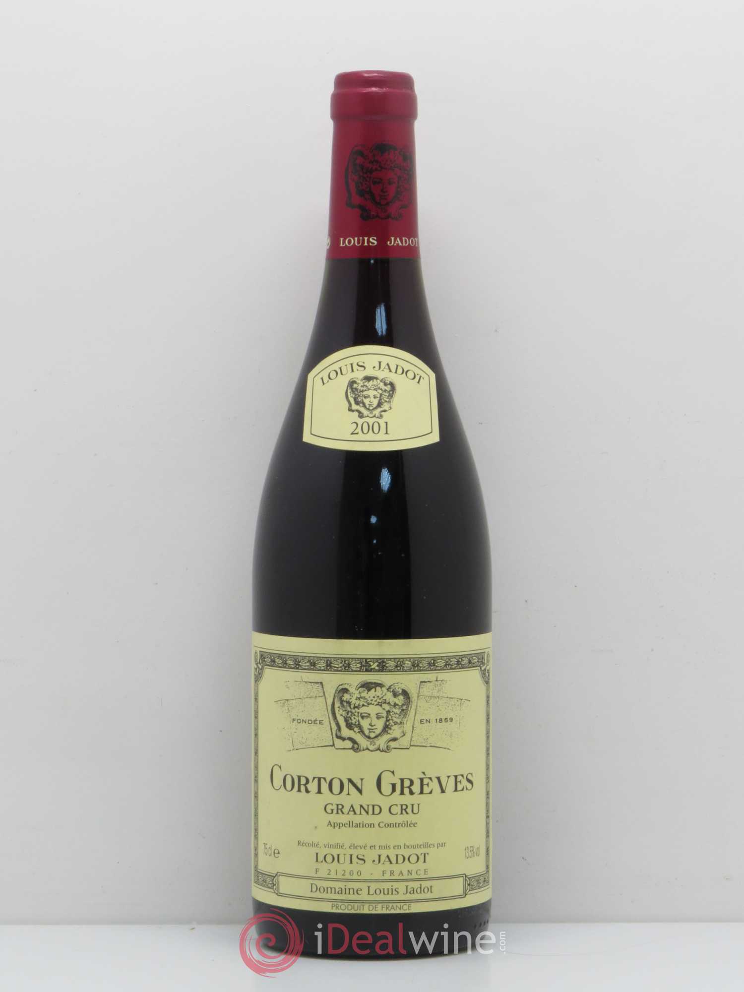 Corton Grand Cru Grèves Louis Jadot (Domaine) 2001 - Lot de 1 bouteille - 0