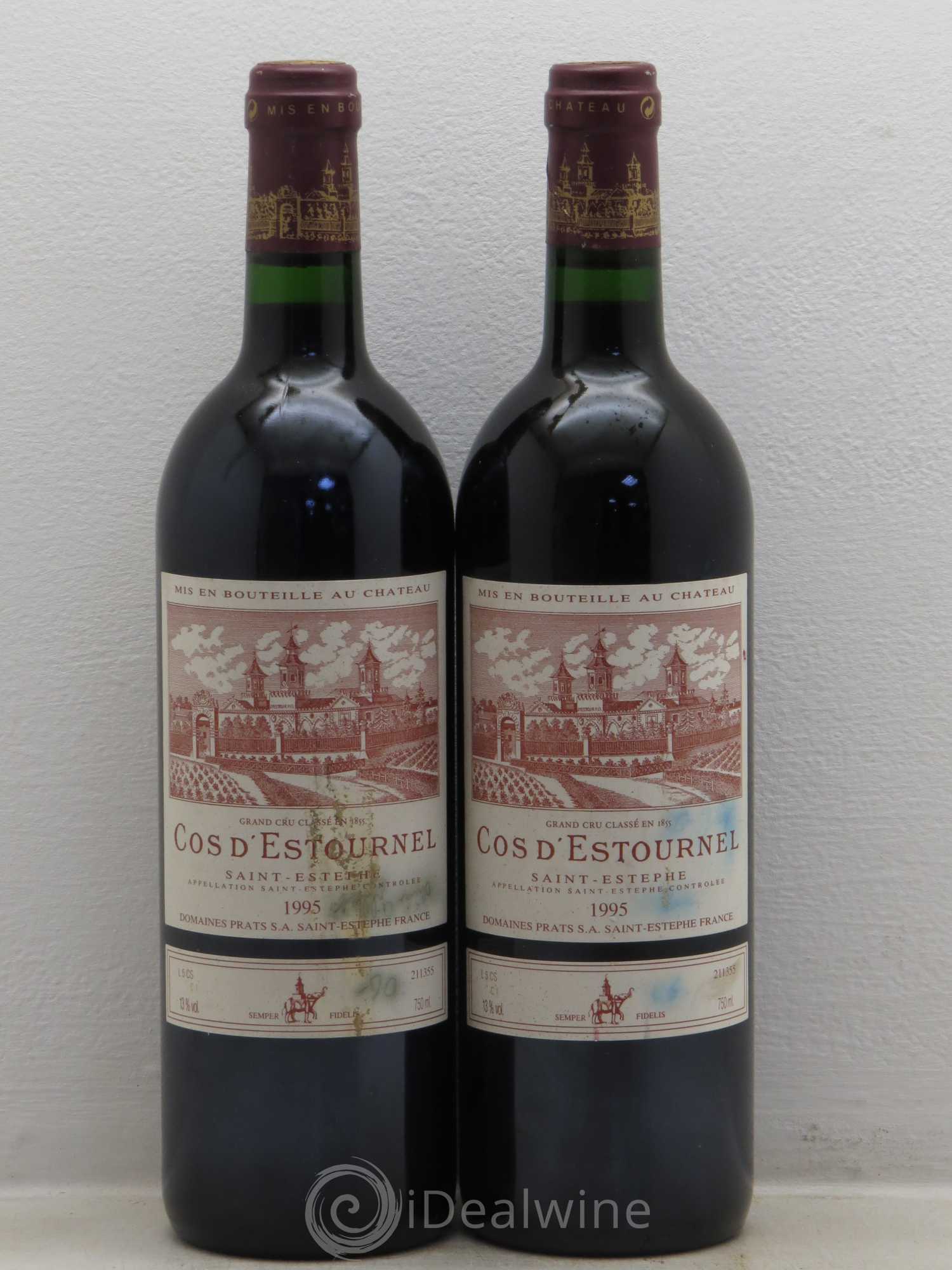 Cos d'Estournel 2ème Grand Cru Classé 1995 - Lot de 2 bouteilles - 0