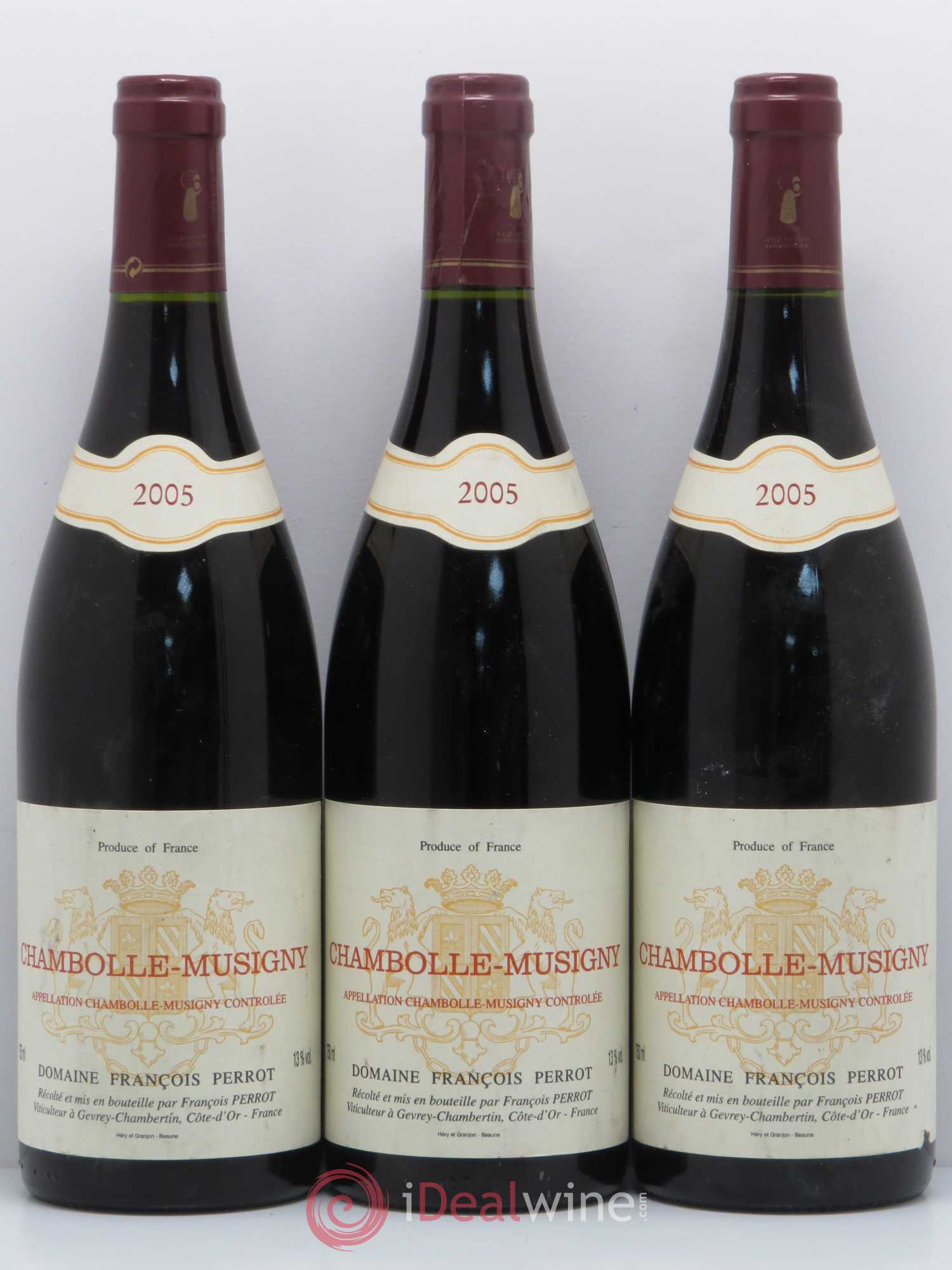 Chambolle-Musigny Francois Perrot 2005 - Posten von 3 Flaschen - 0