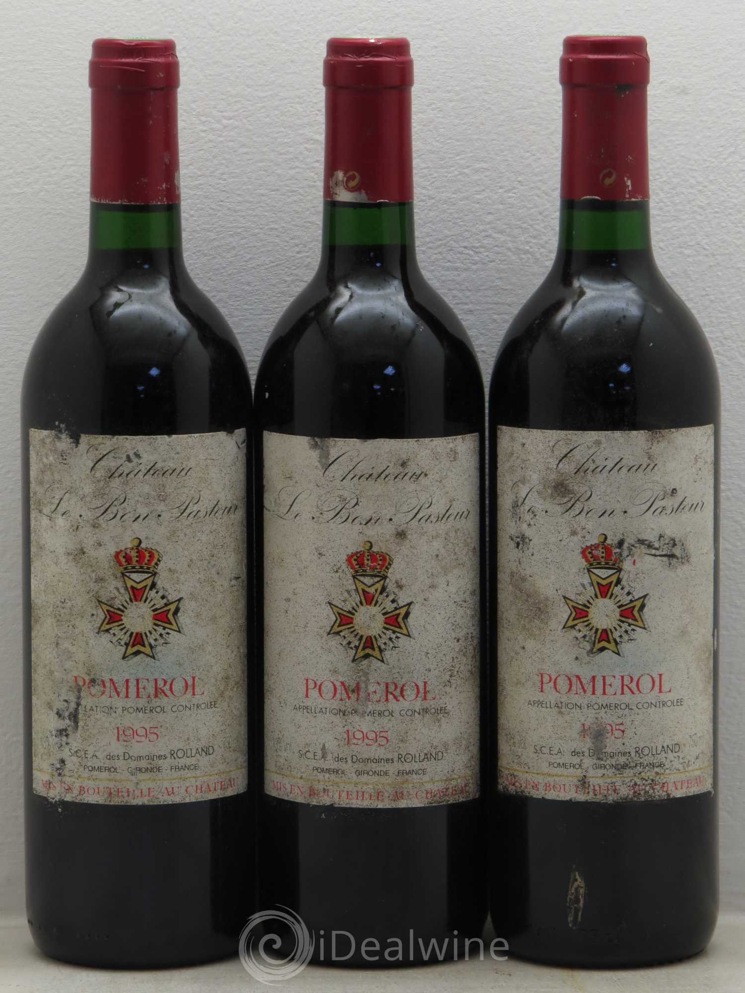 Château le Bon Pasteur 1995 - Lot de 3 bouteilles - 0