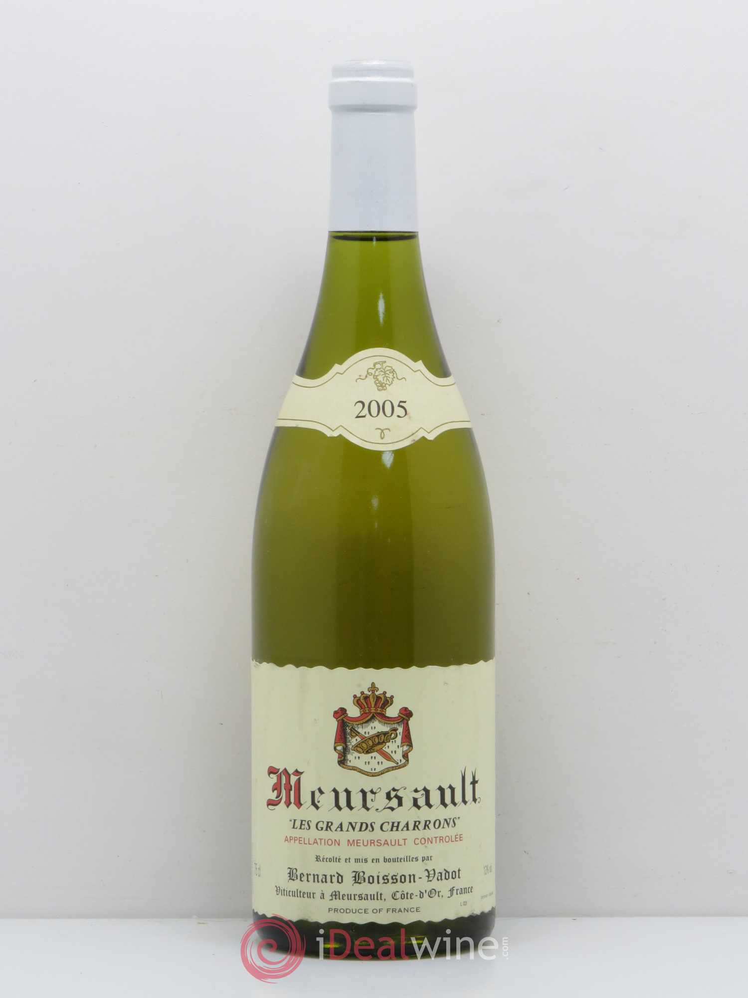 Meursault Les Grands Charrons Boisson-Vadot (Domaine) 2005 - Lot de 1 bouteille - 0