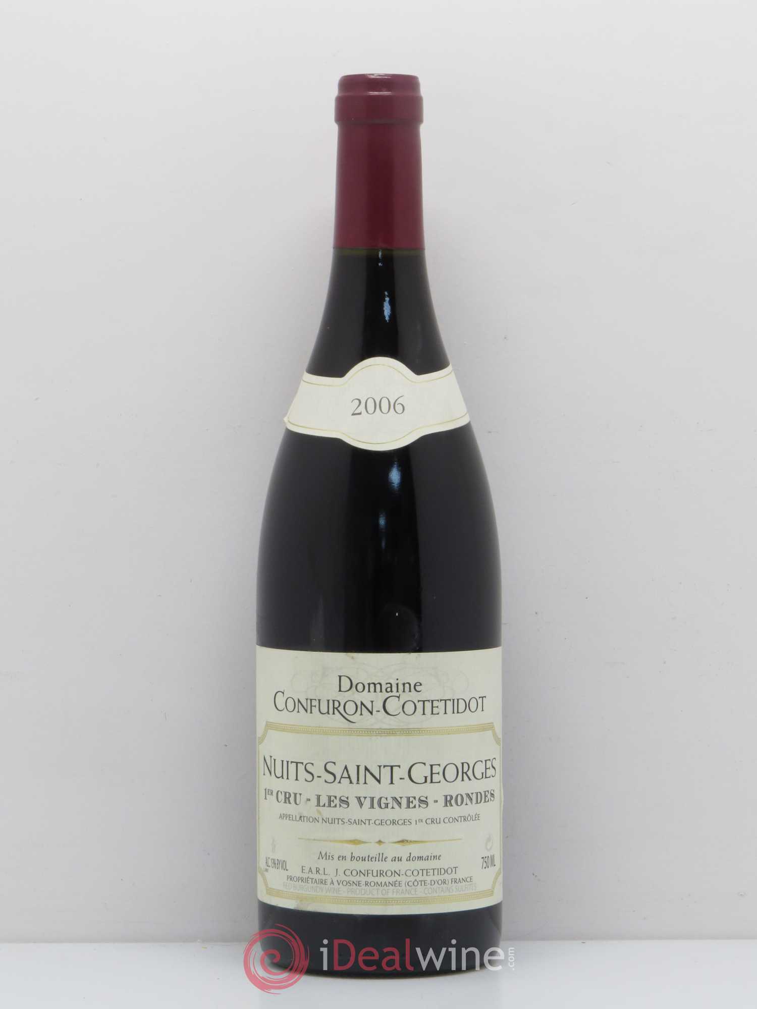 Nuits-Saint-Georges 1er Cru Les Vignes Rondes Confuron-Cotetidot 2006 - Lot de 1 bouteille - 0
