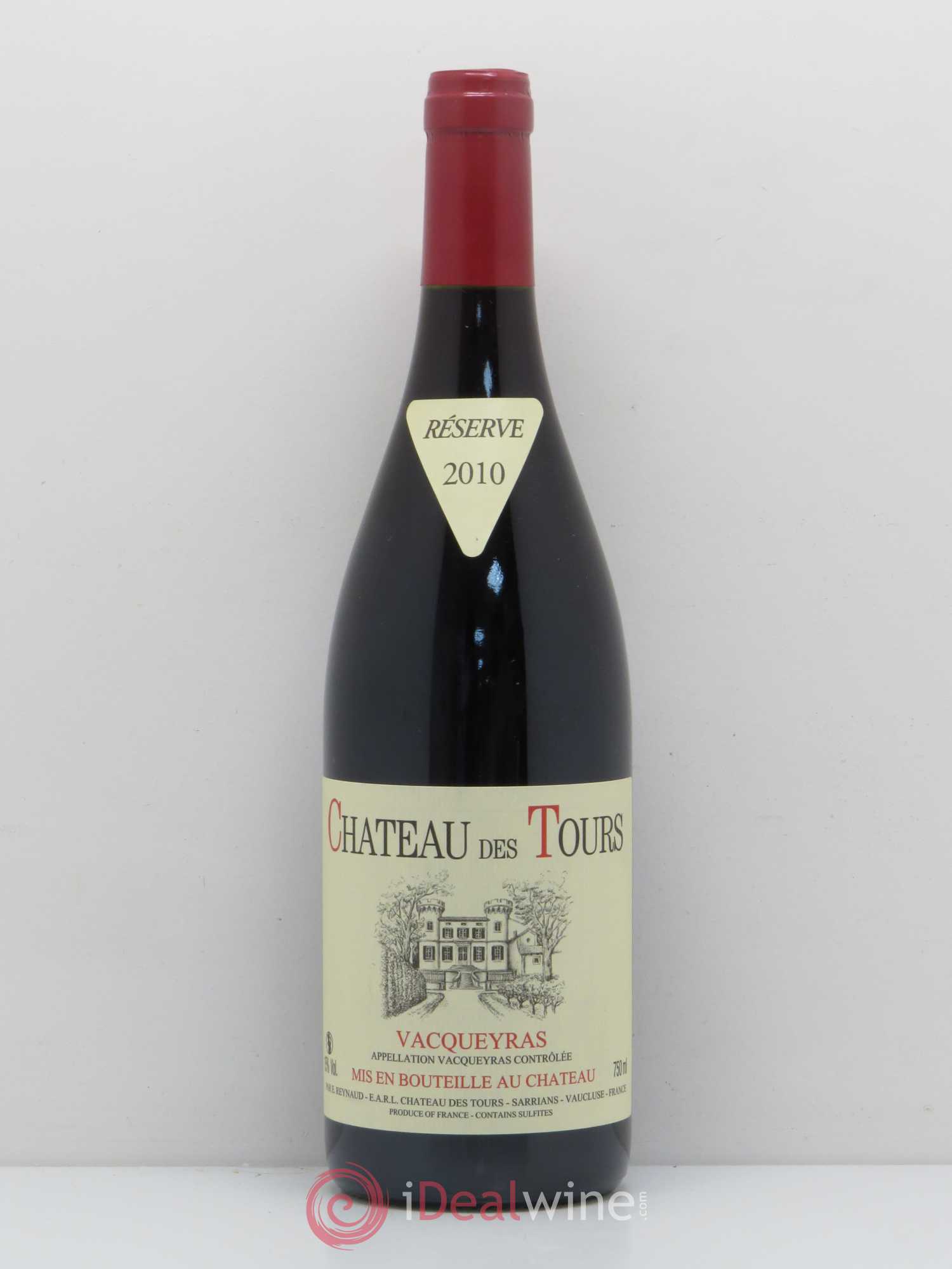 Vacqueyras Château des Tours Emmanuel Reynaud 2010 - Lot de 1 bouteille - 0