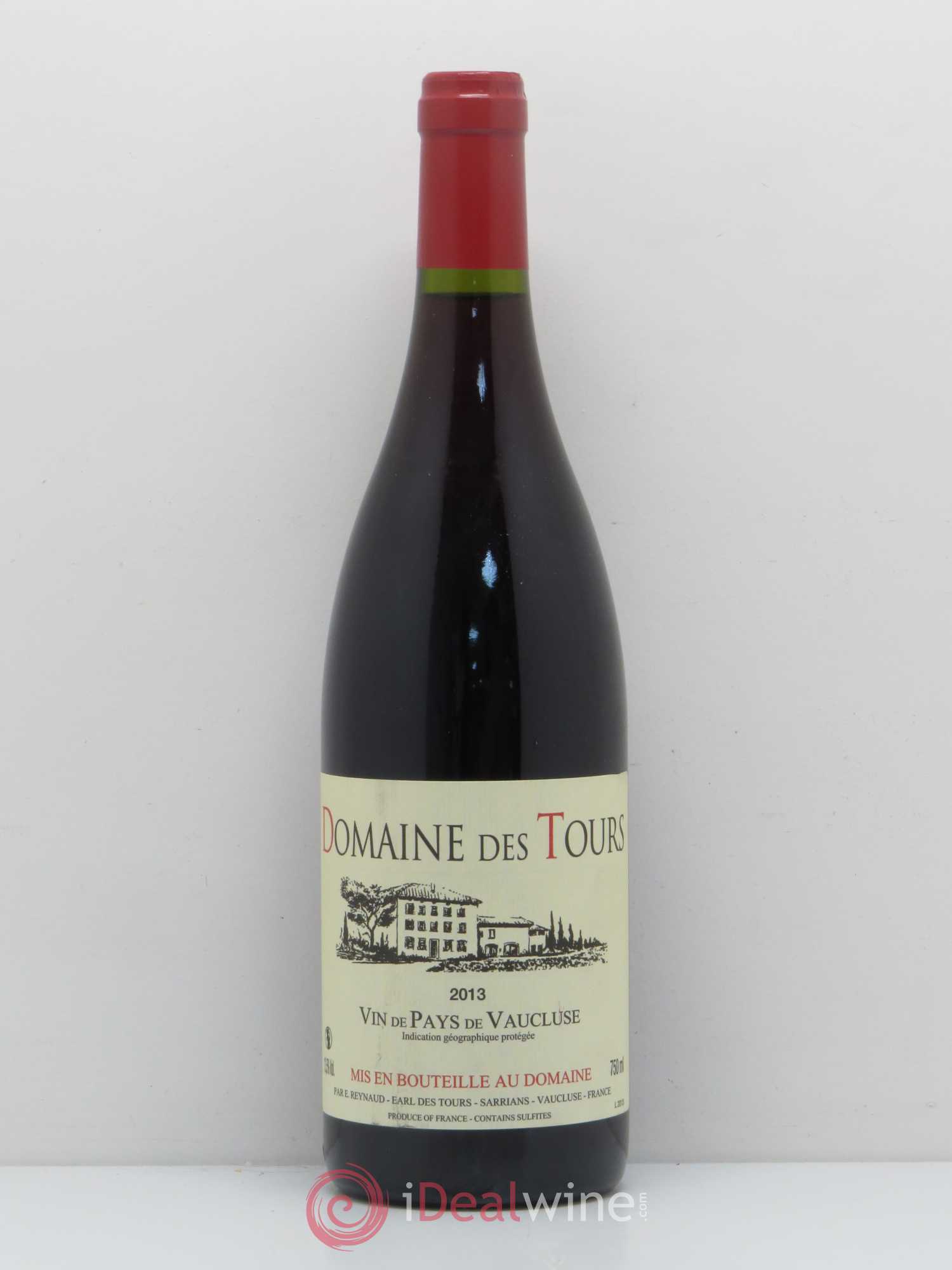 IGP Vaucluse (Vin de Pays de Vaucluse) Domaine des Tours Emmanuel Reynaud 2013 - Lot de 1 bouteille - 0