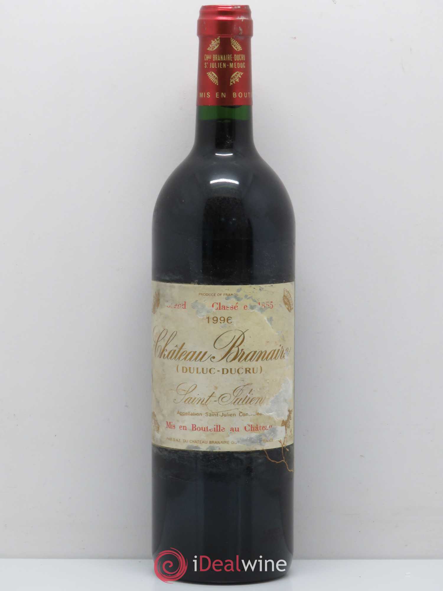 Château Branaire Ducru 4ème Grand Cru Classé 1996 - Lot de 1 bouteille - 0
