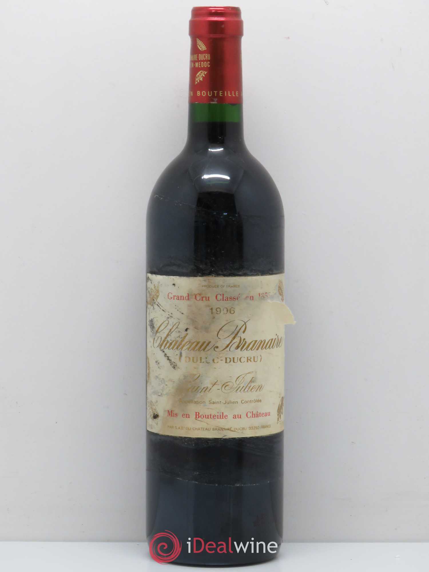 Château Branaire Ducru 4ème Grand Cru Classé 1996 - Lot de 1 bouteille - 0
