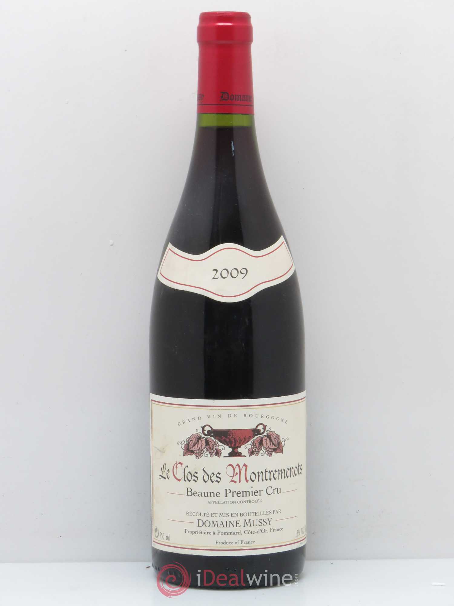 Beaune 1er Cru Le Clos Des Montremenots Domaine Mussy 2009 - Posten von 1 Flasche - 0