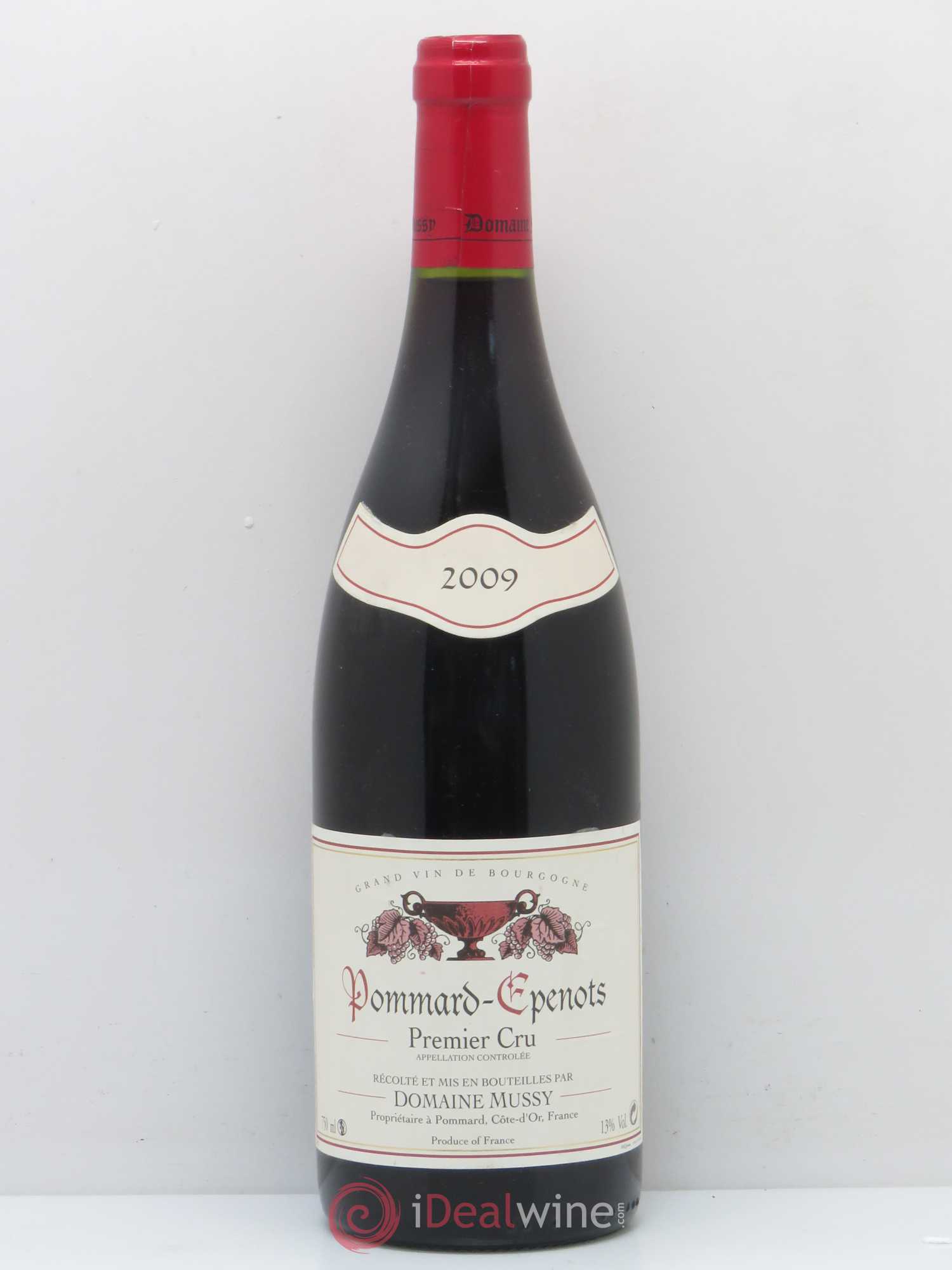 Pommard 1er Cru Epenots Domaine Mussy 2009 - Lot de 1 bouteille - 0