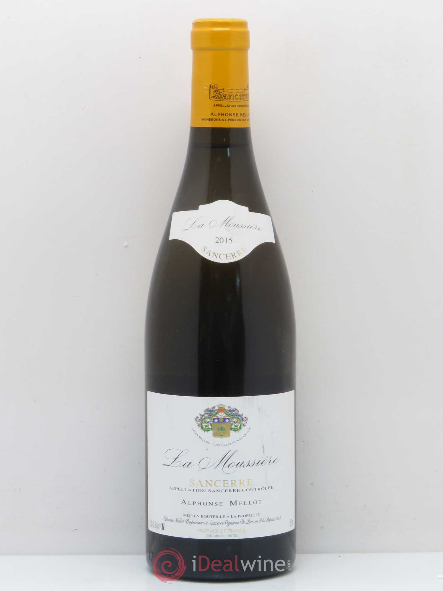 Sancerre La Moussière Alphonse Mellot 2015 - Lot de 1 bouteille - 0