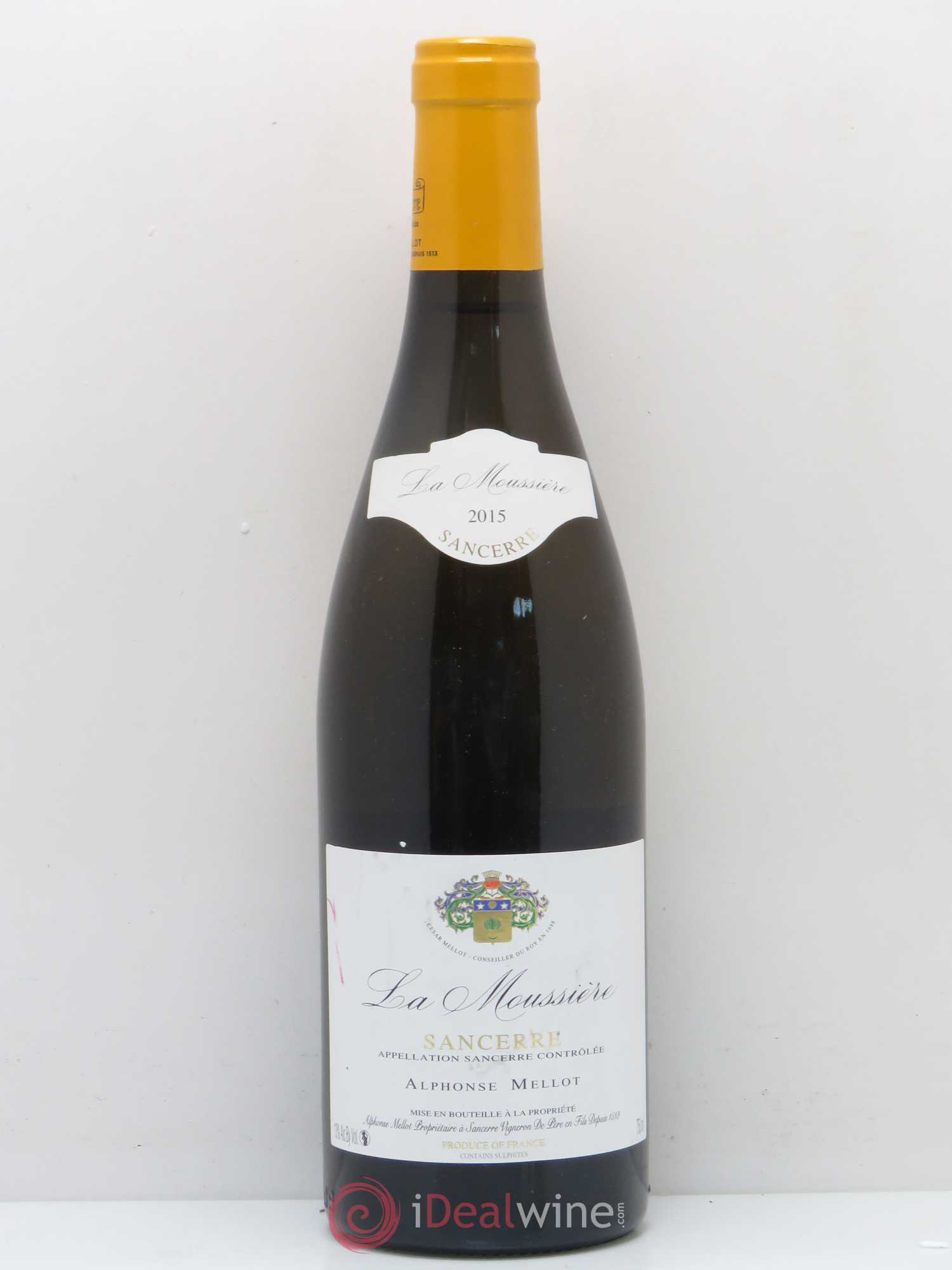 Sancerre La Moussière Alphonse Mellot 2015 - Lot de 1 bouteille - 0