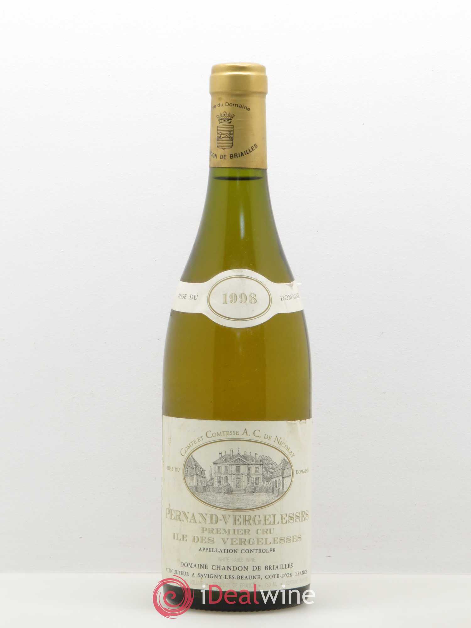 Pernand-Vergelesses 1er Cru 1998 - Lot de 1 bouteille - 0