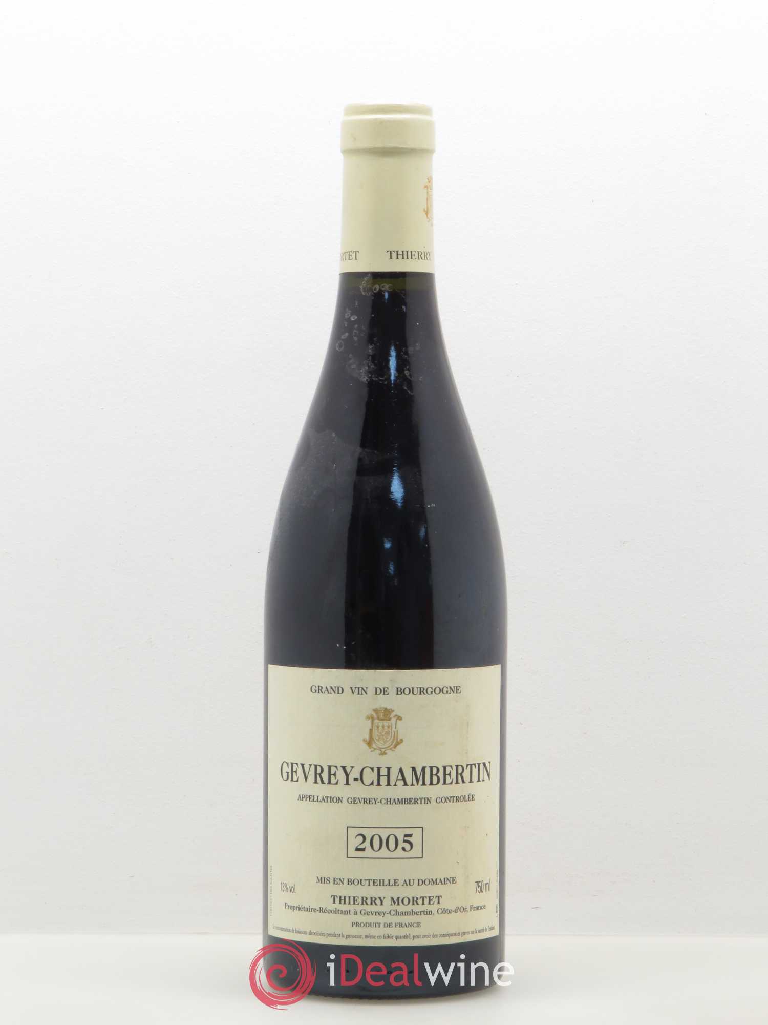Gevrey-Chambertin Domaine Thierry Mortet 2005 - Posten von 1 Flasche - 0