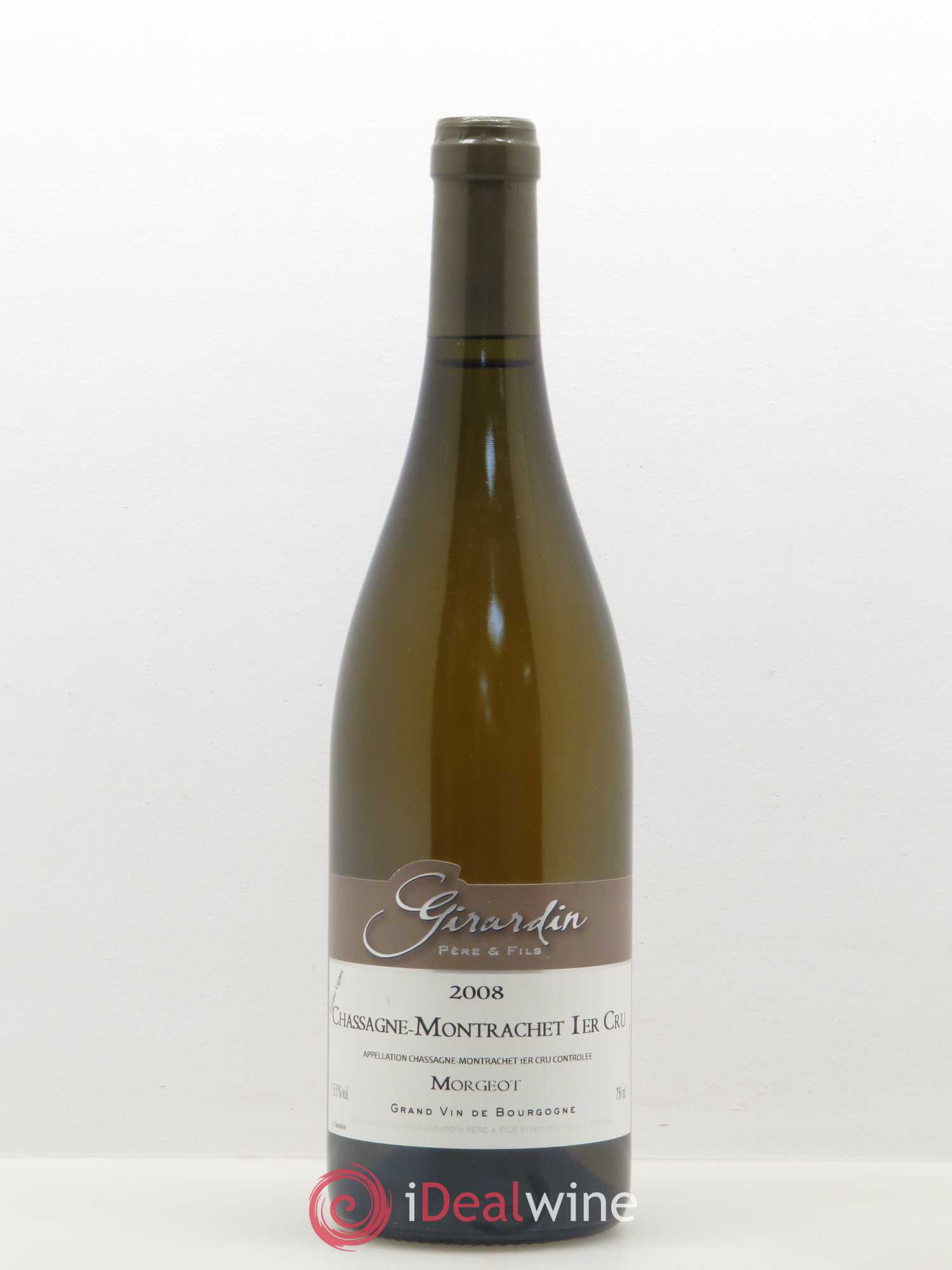 Chassagne-Montrachet 1er Cru Morgeot Girardin Père et fils 2008 - Posten von 1 Flasche - 0