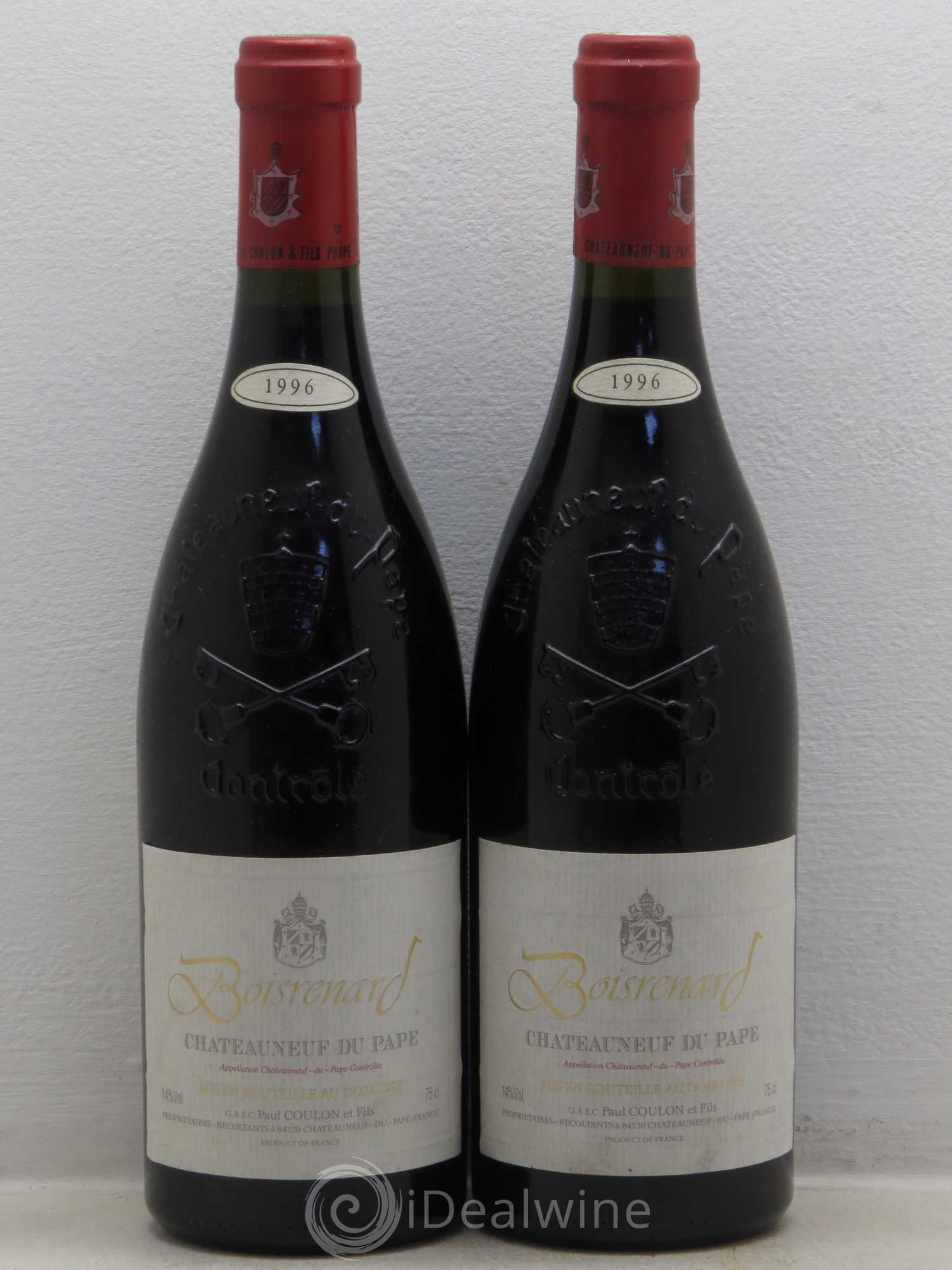 Châteauneuf-du-Pape Cuvée Boisrenard Beaurenard (Domaine de) 1996 - Lot de 2 bouteilles - 0