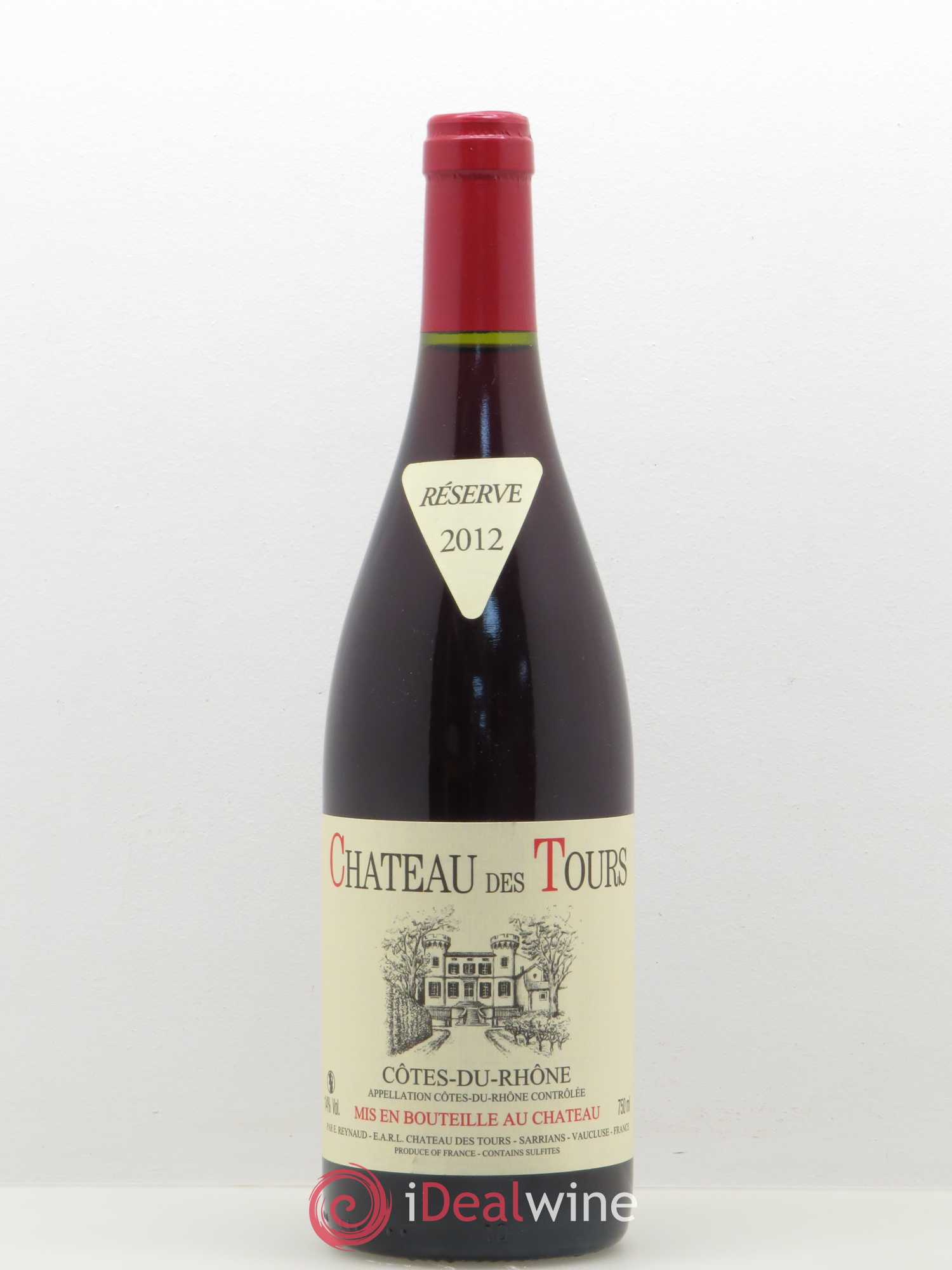 Côtes-du-Rhône Château des Tours Emmanuel Reynaud 2012 - Lot de 1 bouteille - 0