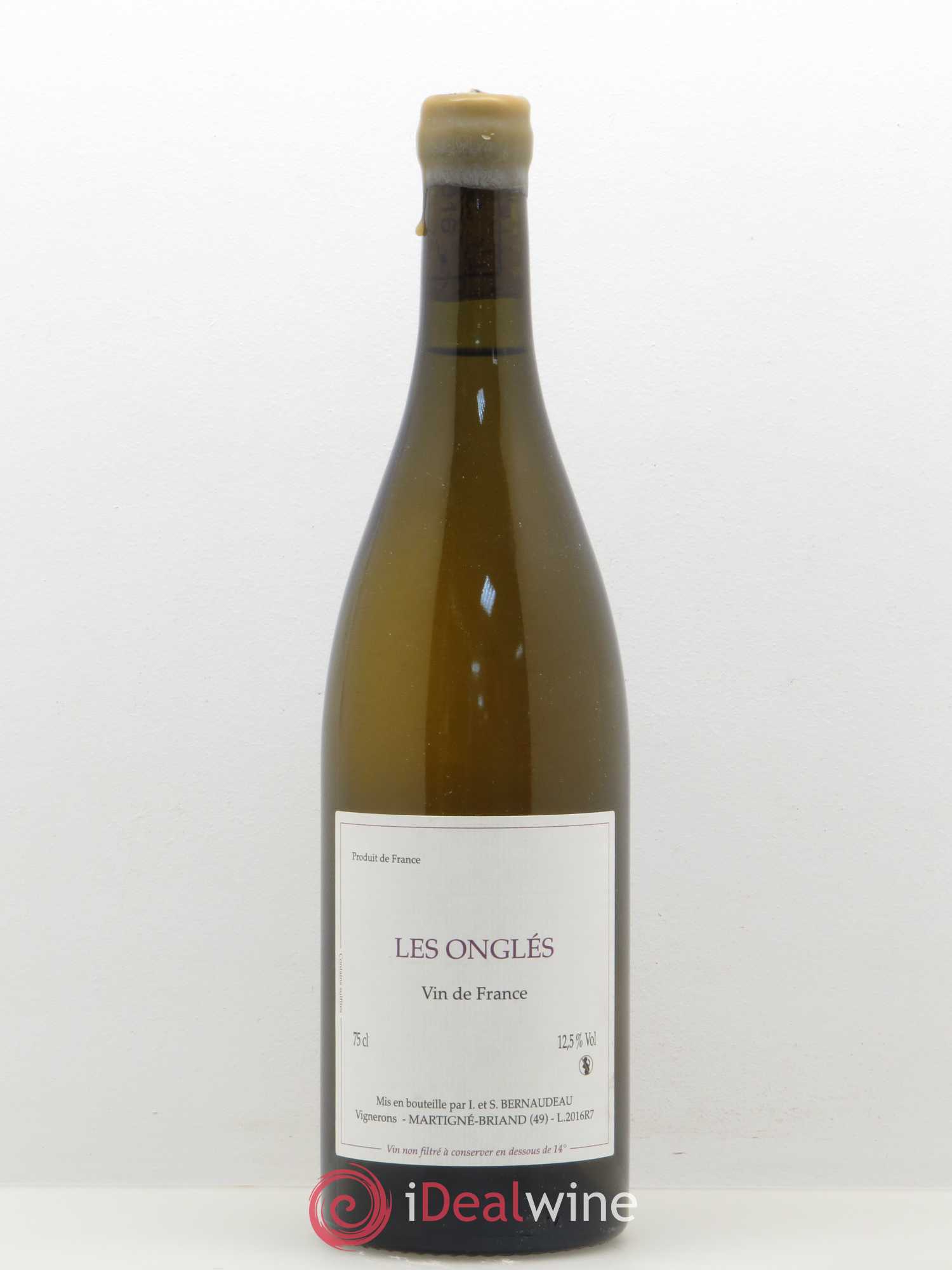 Vin de France Les Onglés Stéphane Bernaudeau 2016 - Lot de 1 bouteille - 0