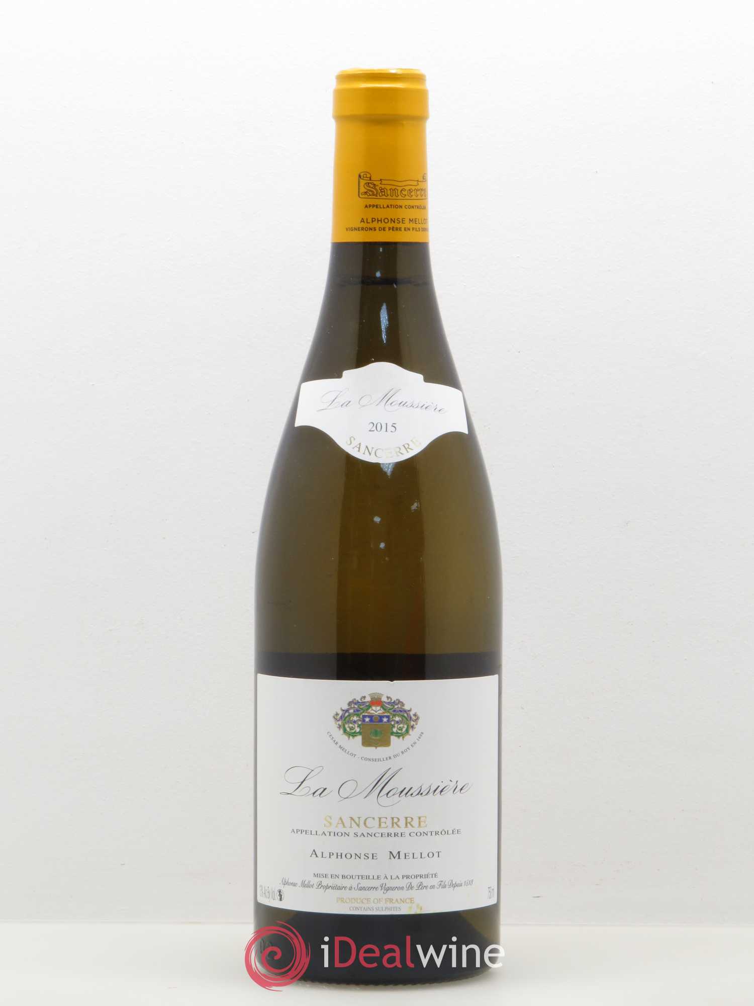 Sancerre La Moussière Alphonse Mellot 2015 - Lot de 1 bouteille - 0