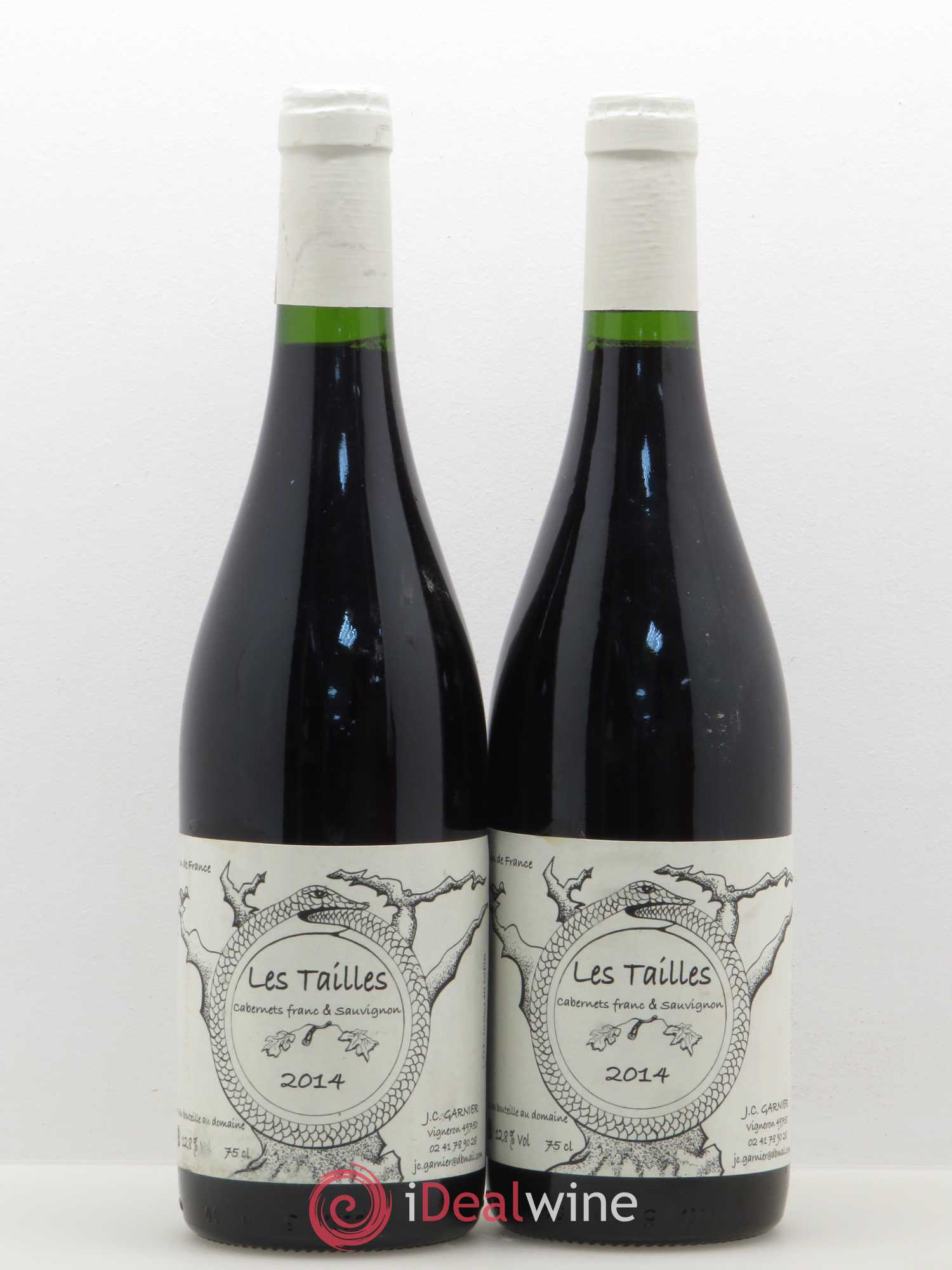 Vin de France Les Tailles Jean Christophe Garnier 2014 - Posten von 2 Flaschen - 0