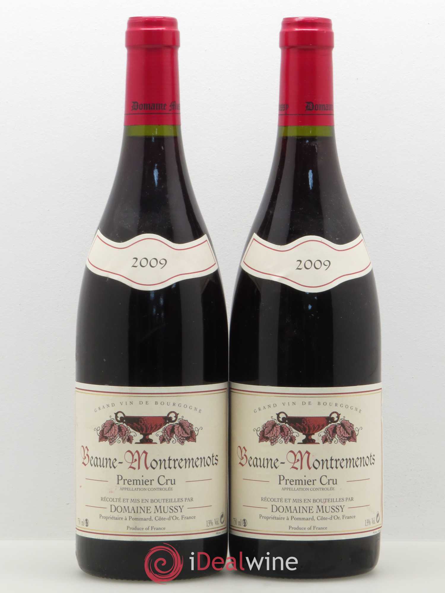 Beaune 1er Cru Montremenots Mussy 2009 - Posten von 2 Flaschen - 0