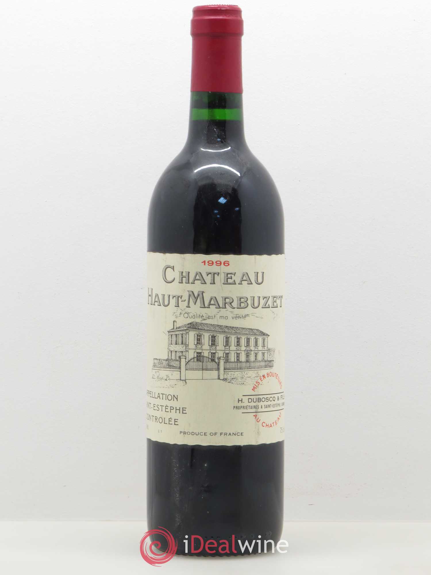 Château Haut Marbuzet 1996 - Lot de 1 bouteille - 0
