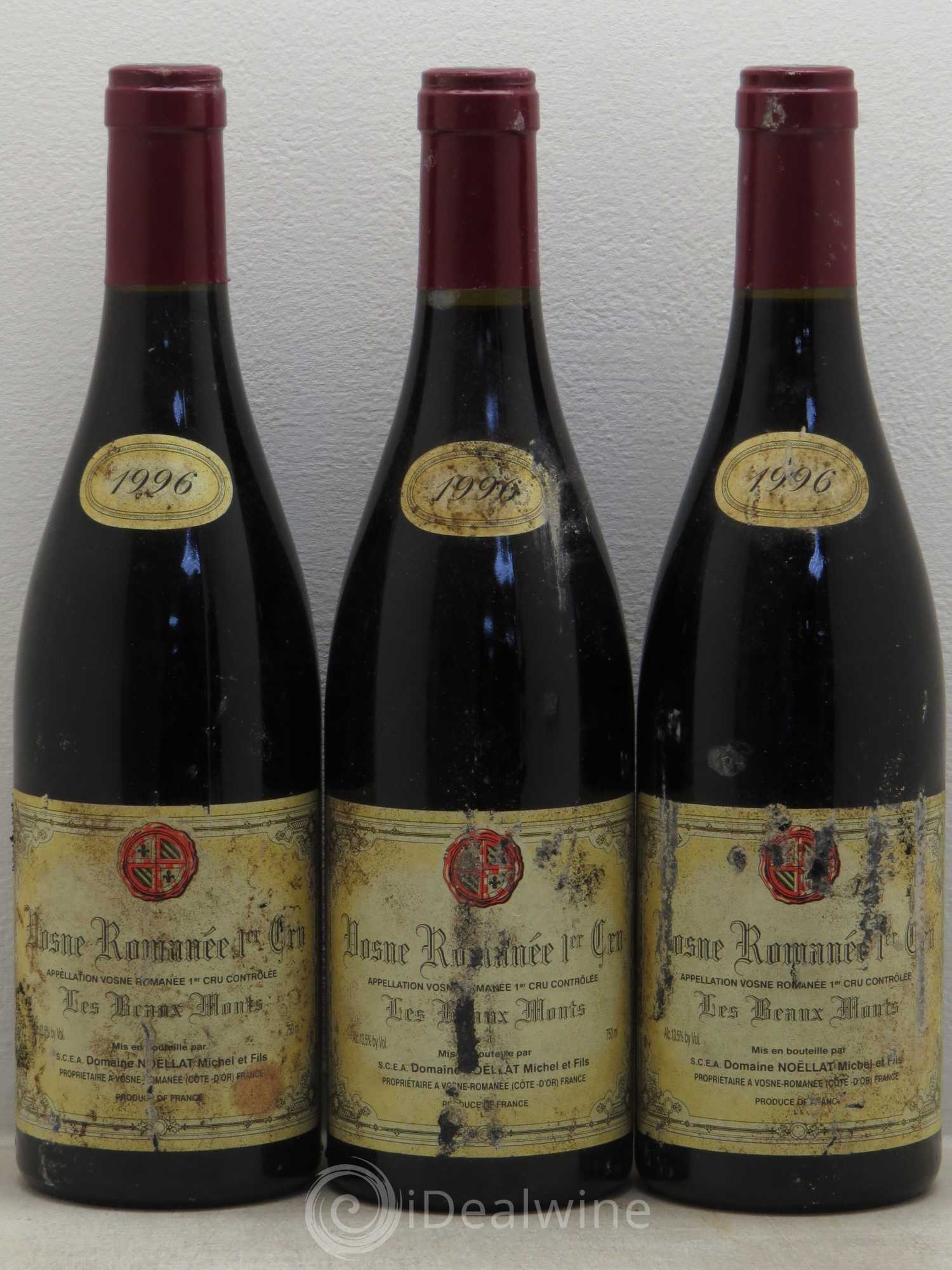 Vosne-Romanée 1er Cru Michel Noëllat 1996 - Posten von 3 Flaschen - 0