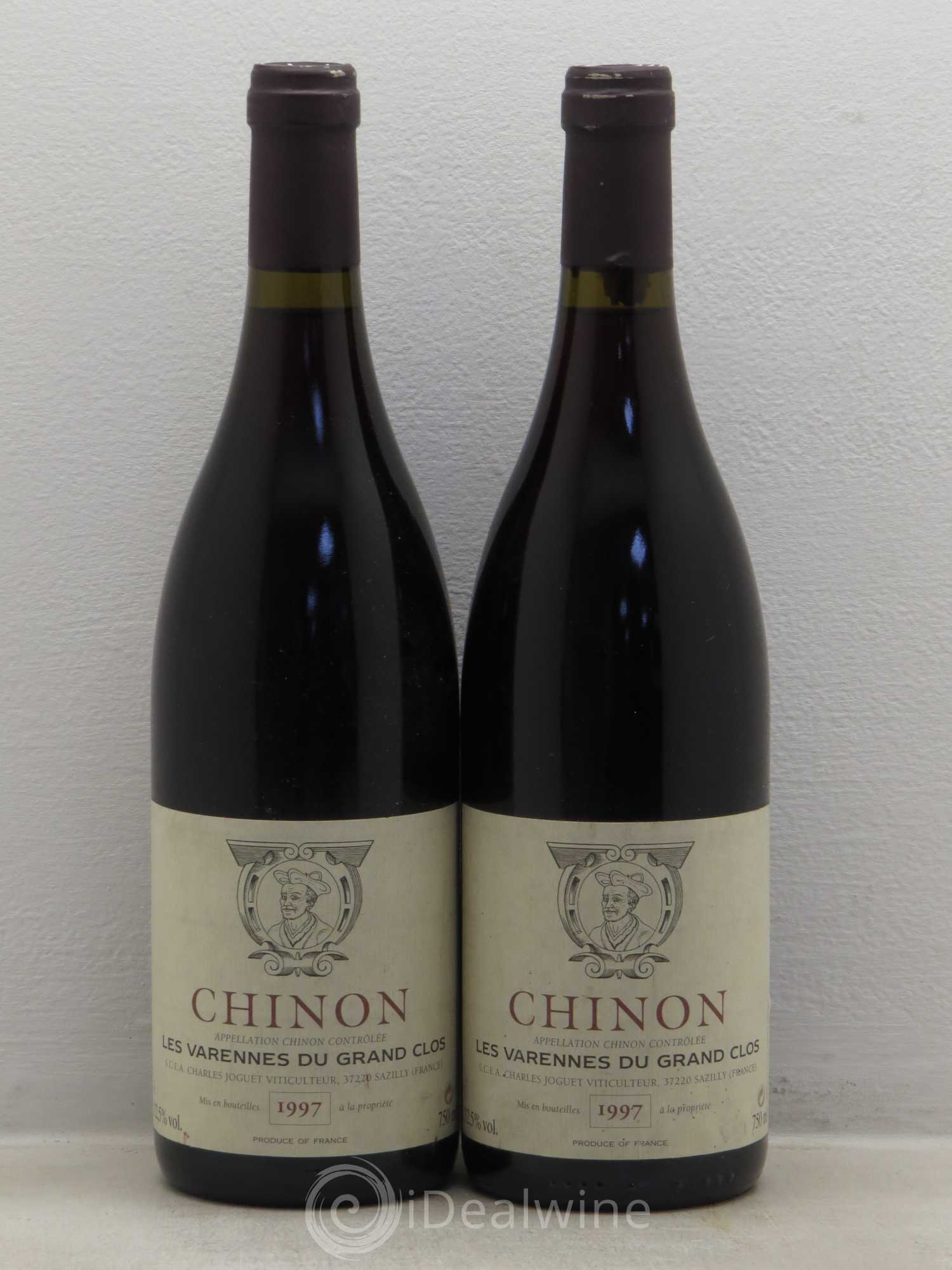 Chinon Les Varennes du Grand Clos Charles Joguet 1997 - Lot de 2 bouteilles - 0