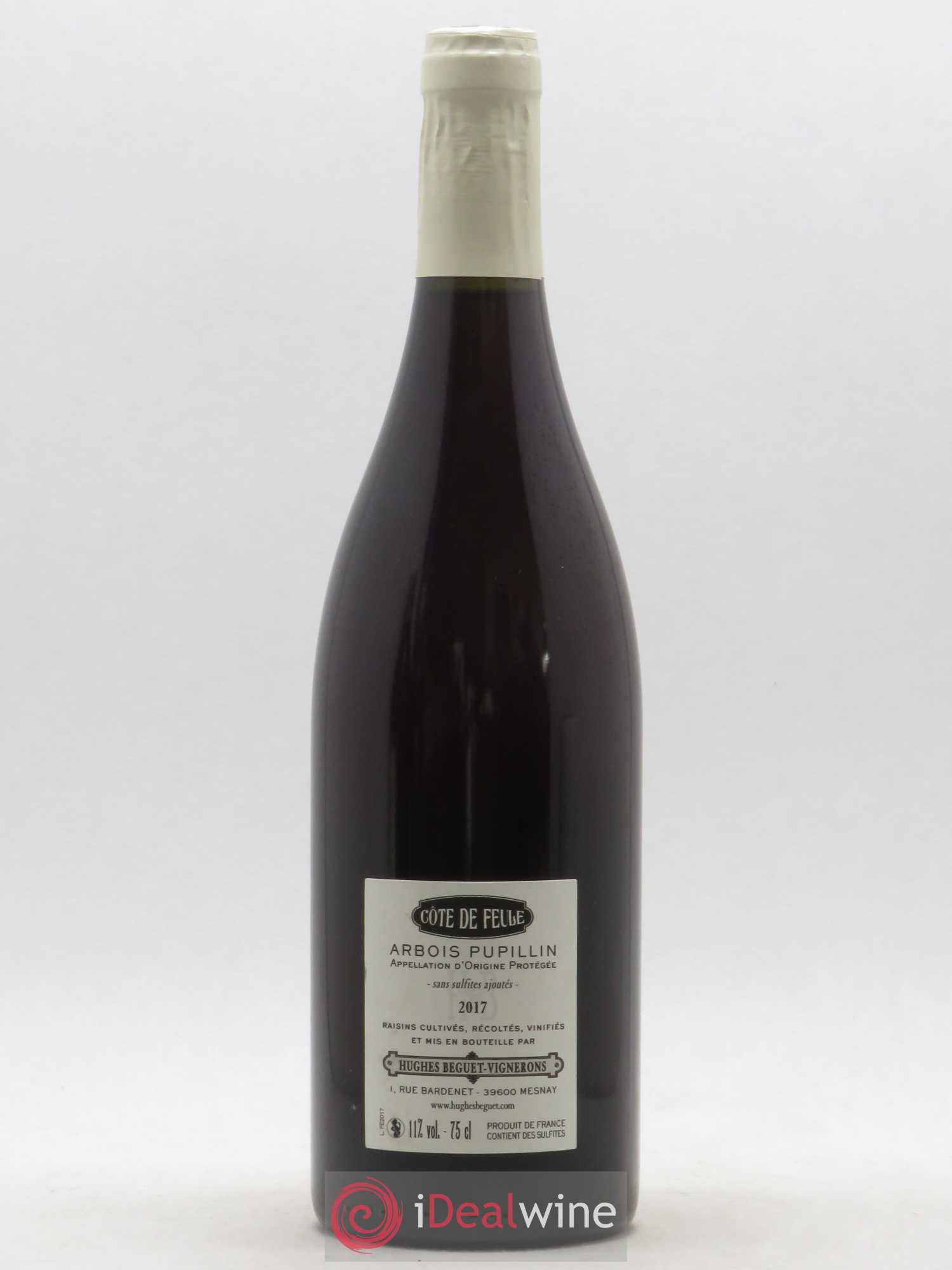 Arbois Pupillin Côte de Feule Hugues Beguet 2017 - Lot de 1 bouteille - 1