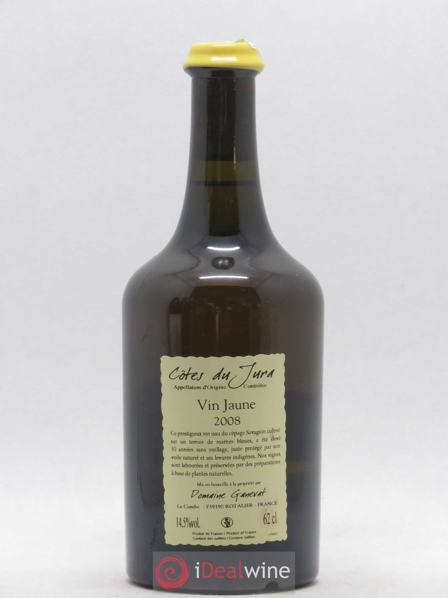 Côtes du Jura Vin Jaune Jean-François Ganevat (Domaine) 2008 - Lot de 1 bouteille - 1