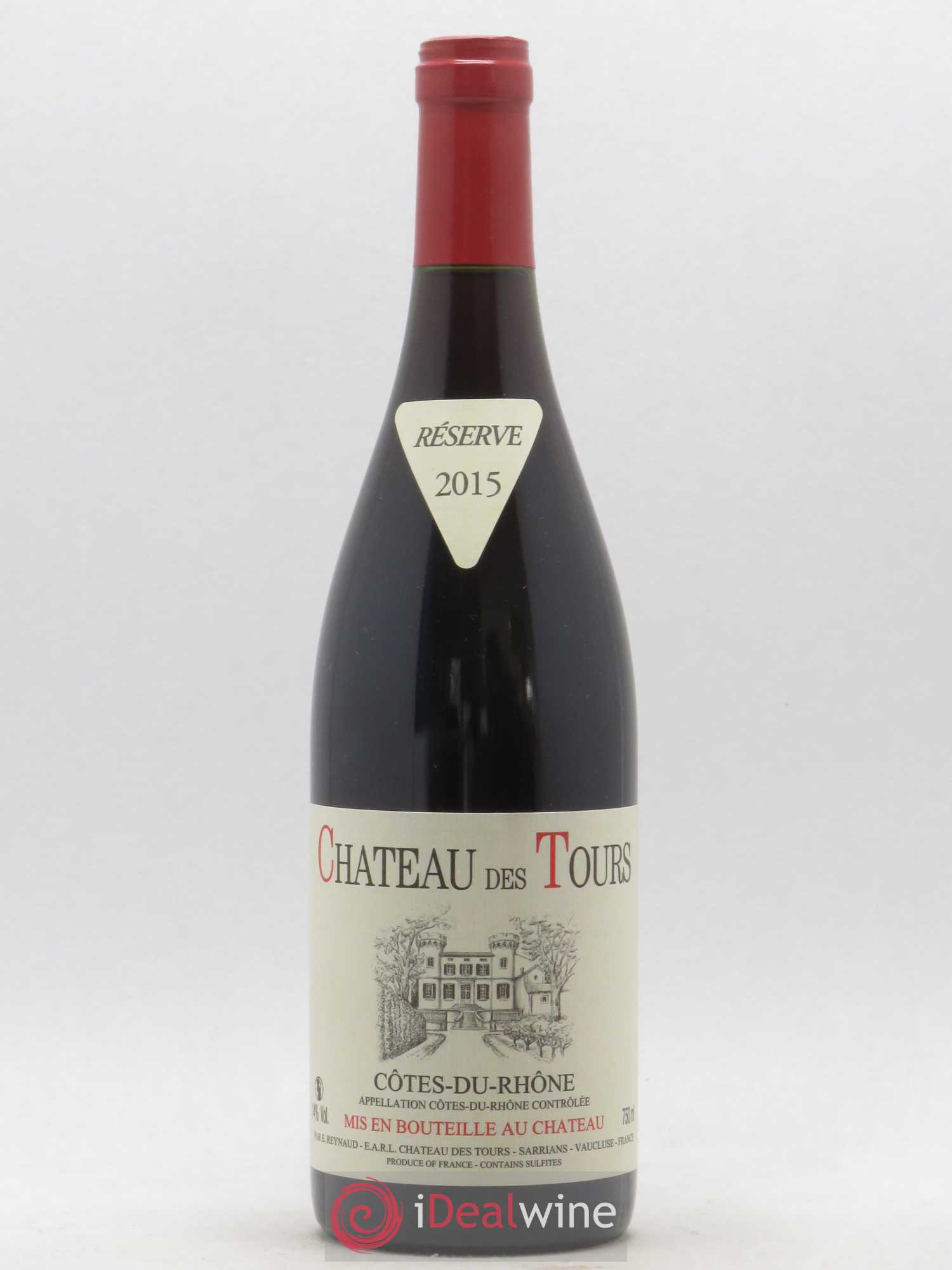 Côtes-du-Rhône Château des Tours Emmanuel Reynaud 2015 - Lot de 1 bouteille - 0
