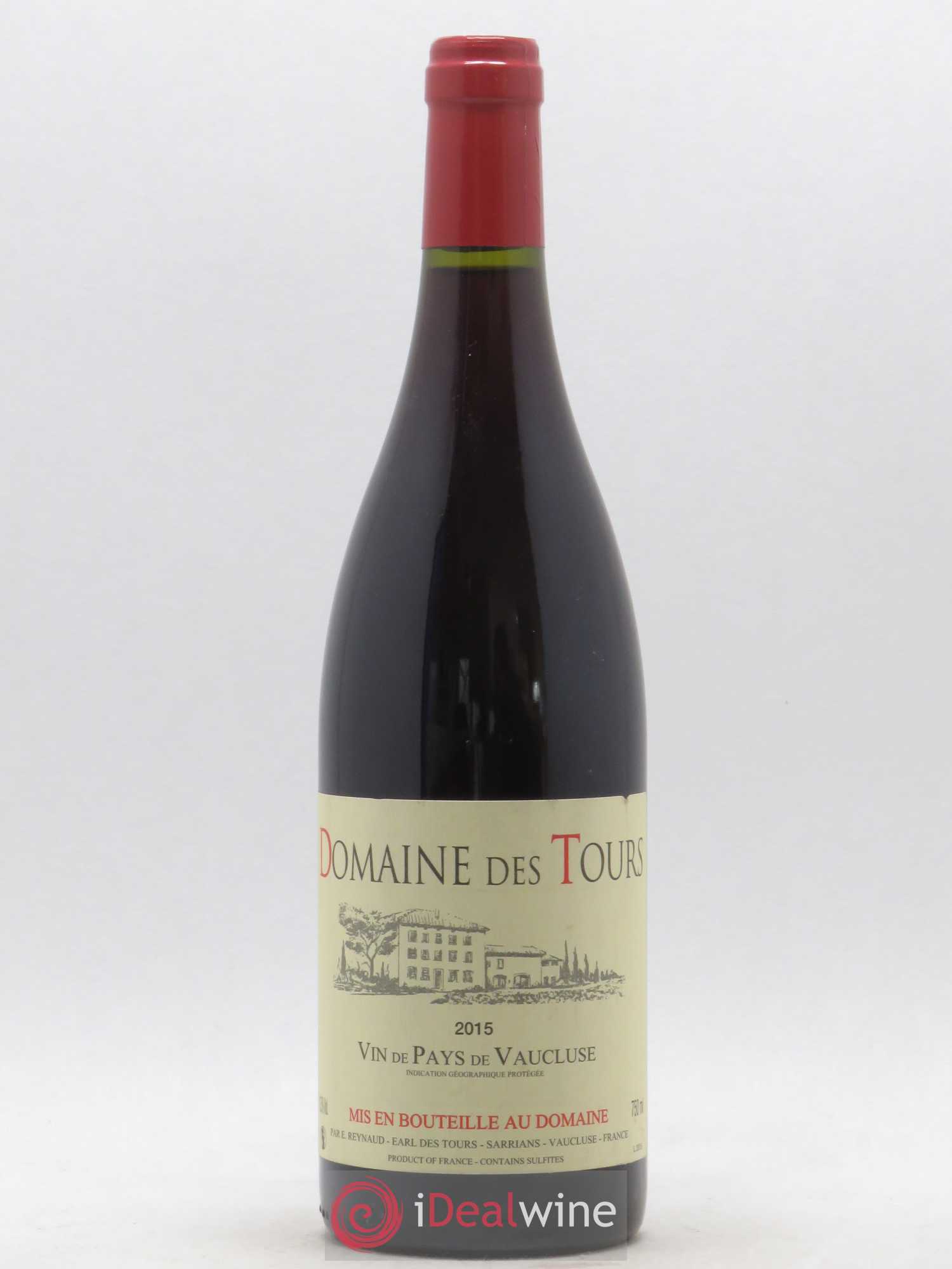 Vaucluse (Vin de Pays de Vaucluse) Domaine des Tours Emmanuel Reynaud 2015 - Lot de 1 bouteille - 0