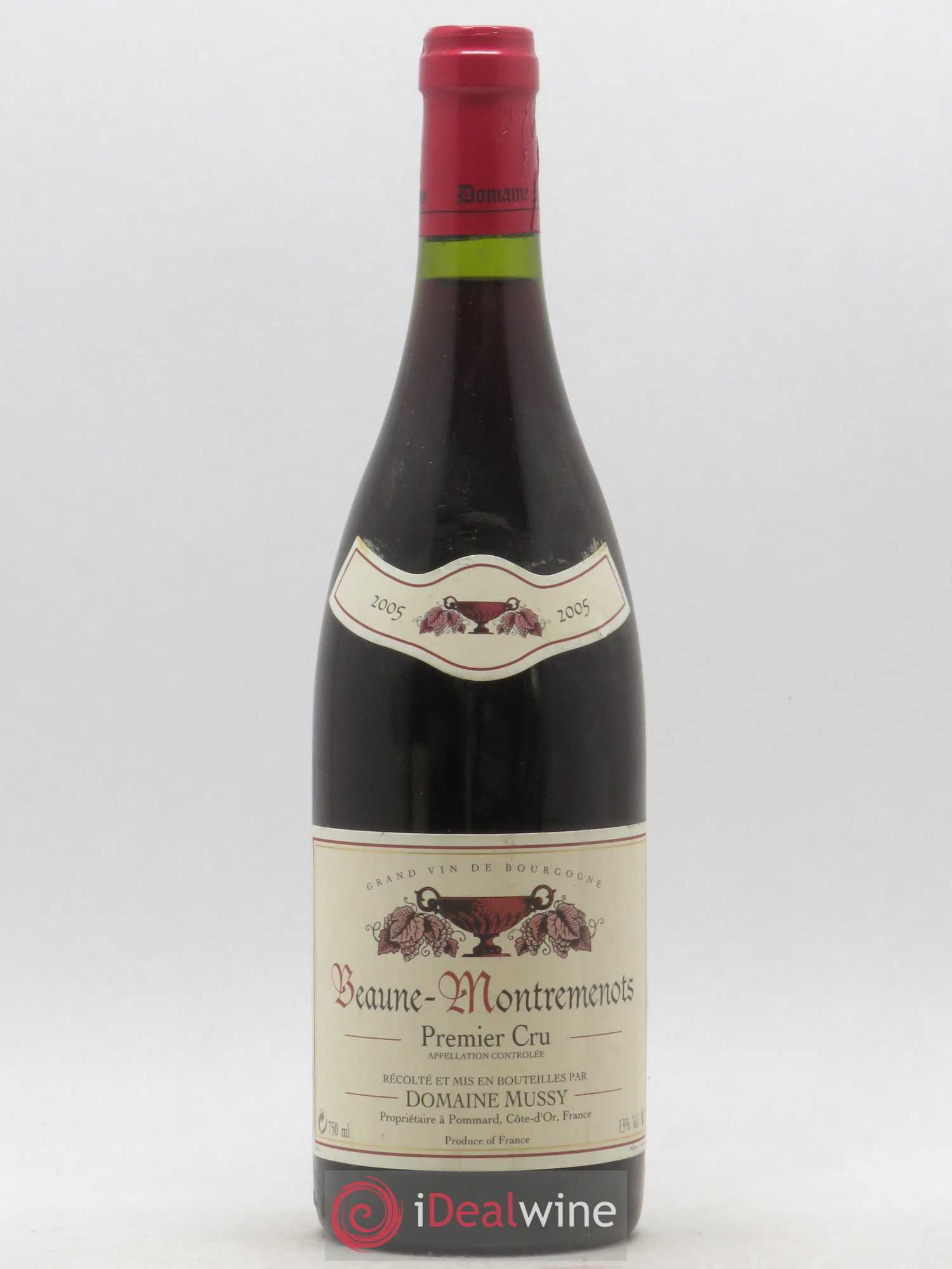 Beaune 1er Cru Montremenots Domaine Mussy 2005 - Posten von 1 Flasche - 0